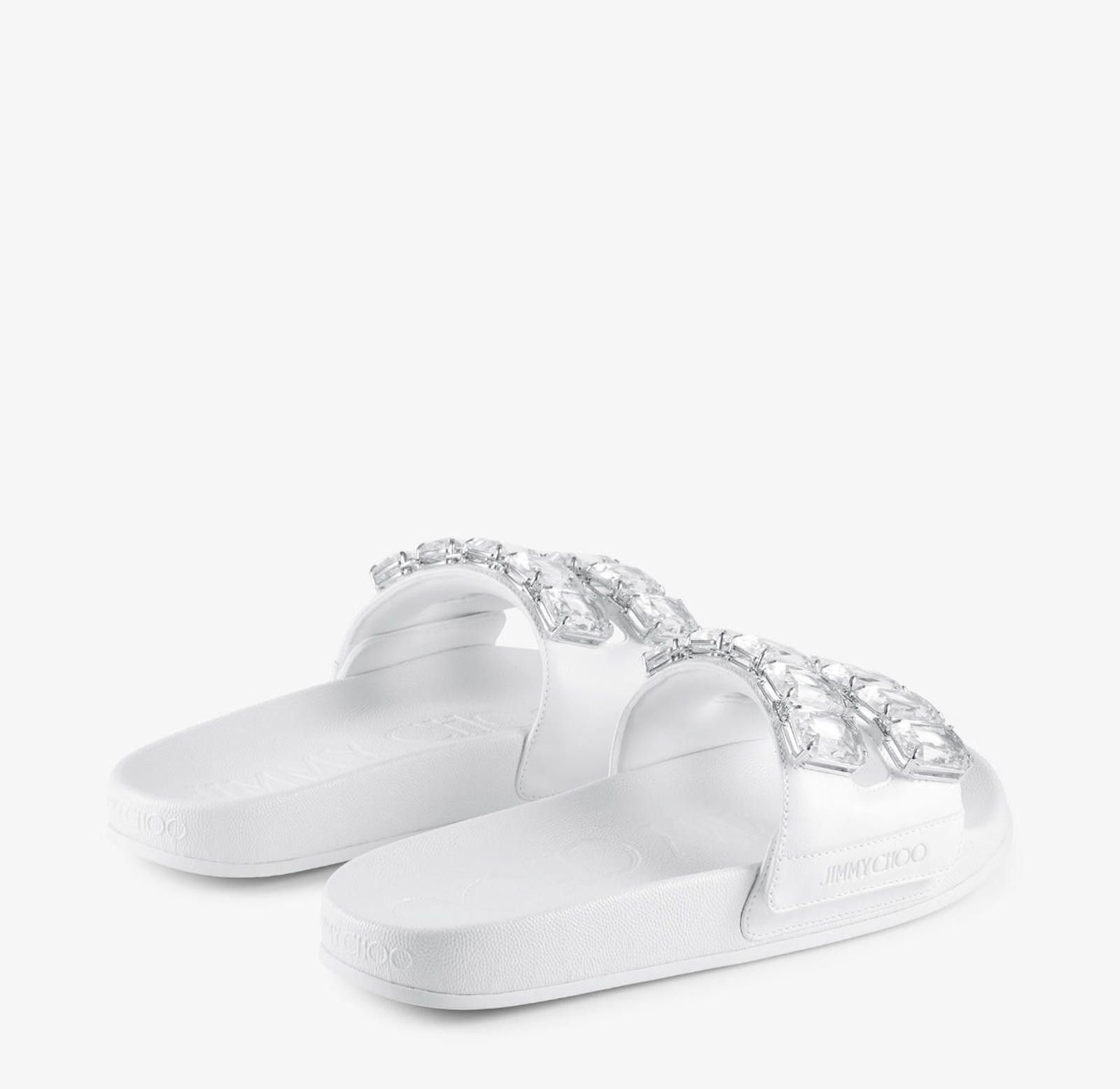 Jimmy Choo Jimmy Choo Fitz Crystal Slides Size US 7.5 / IT 37.5 - 3 Thumbnail