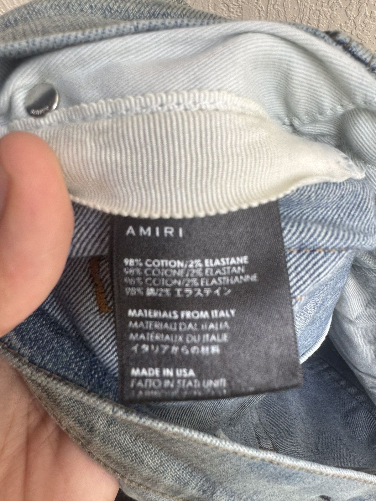 Amiri AMIRI MX1 Cotton Patch Jeans Blue Size US 32 / EU 48 - 5 Thumbnail