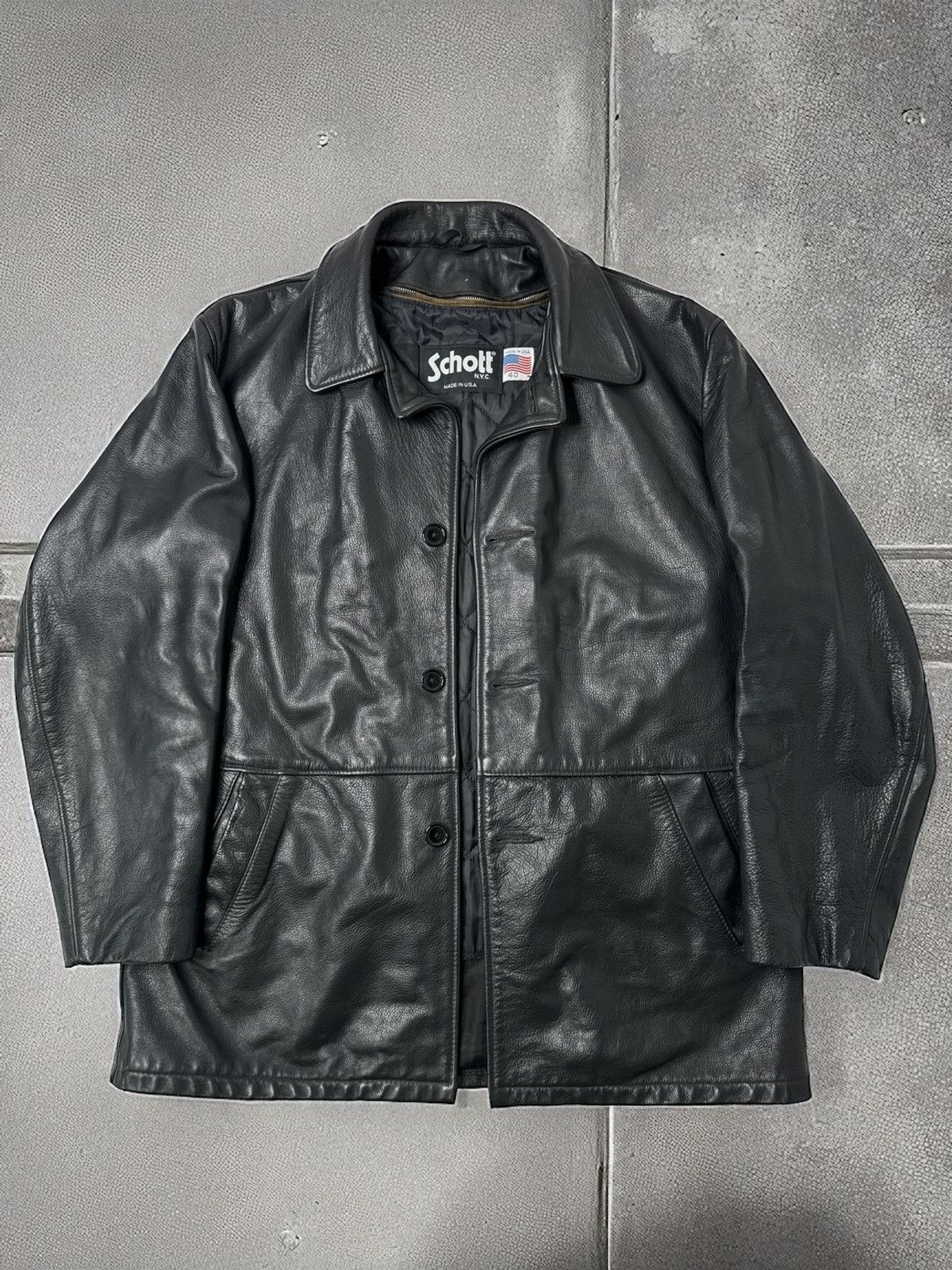 Schott × Vintage Vintage 90s Schott At101 single riders