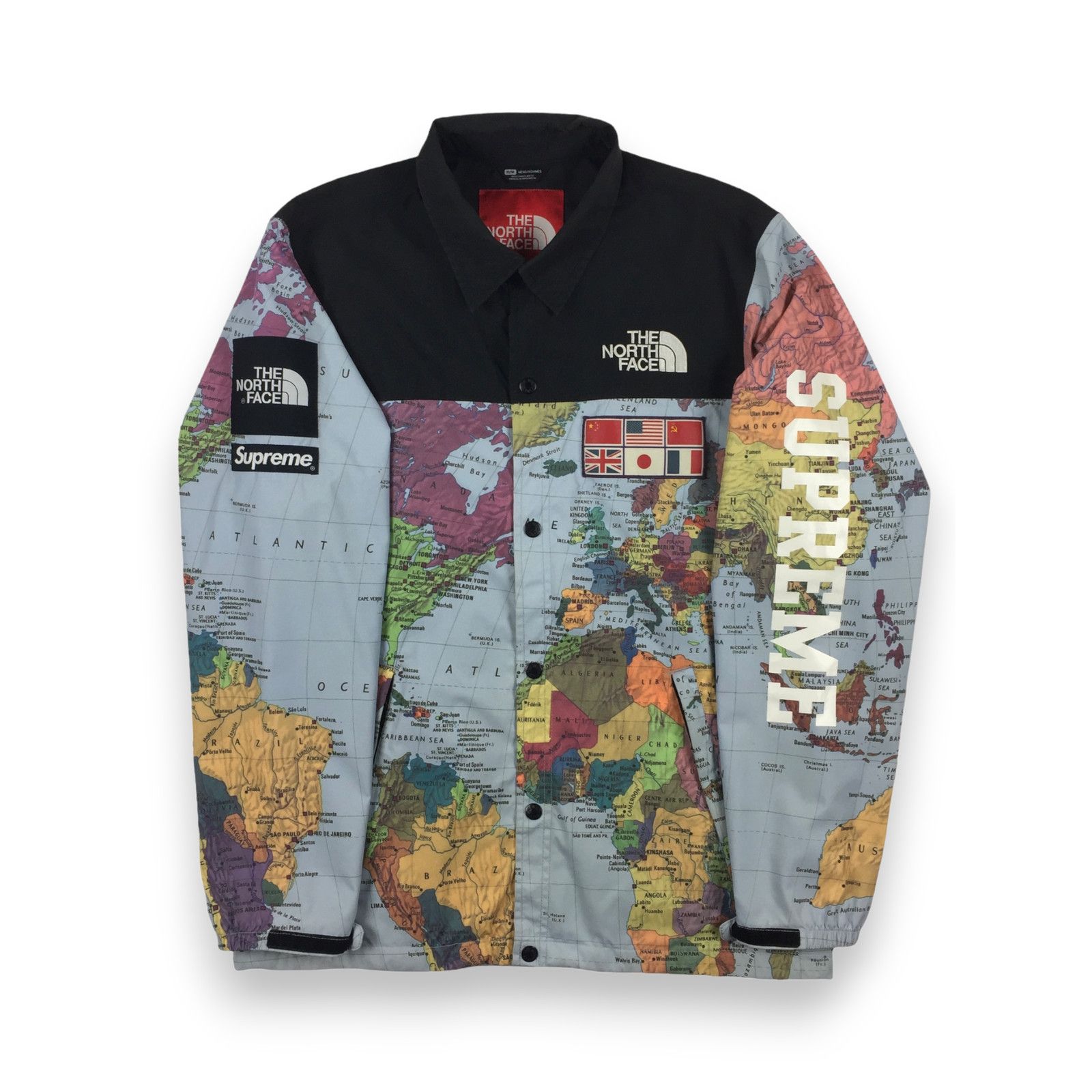2014 Supreme x The North Face Maps Atlas Expedition Coach
