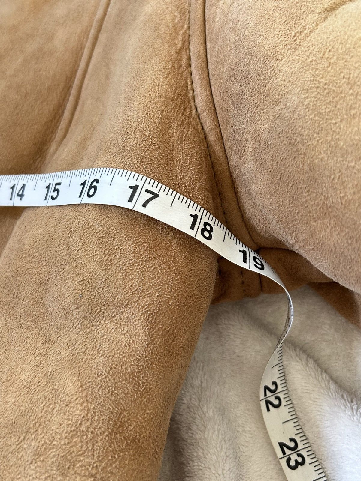 Vintage Leather Suede Shearling Coat French Creek Sheep & Wool sz 12 Size XL / US 12-14 / IT 48-50 - 7 Thumbnail
