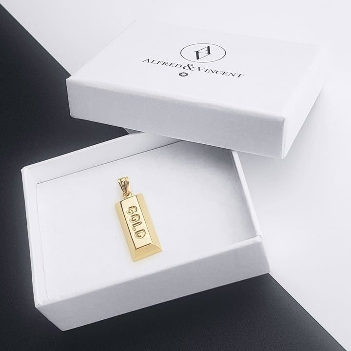 Other Bullion Bar Goldbug Charm Brick Pendant in 14k Yellow Gold Size ONE SIZE - 2 Thumbnail