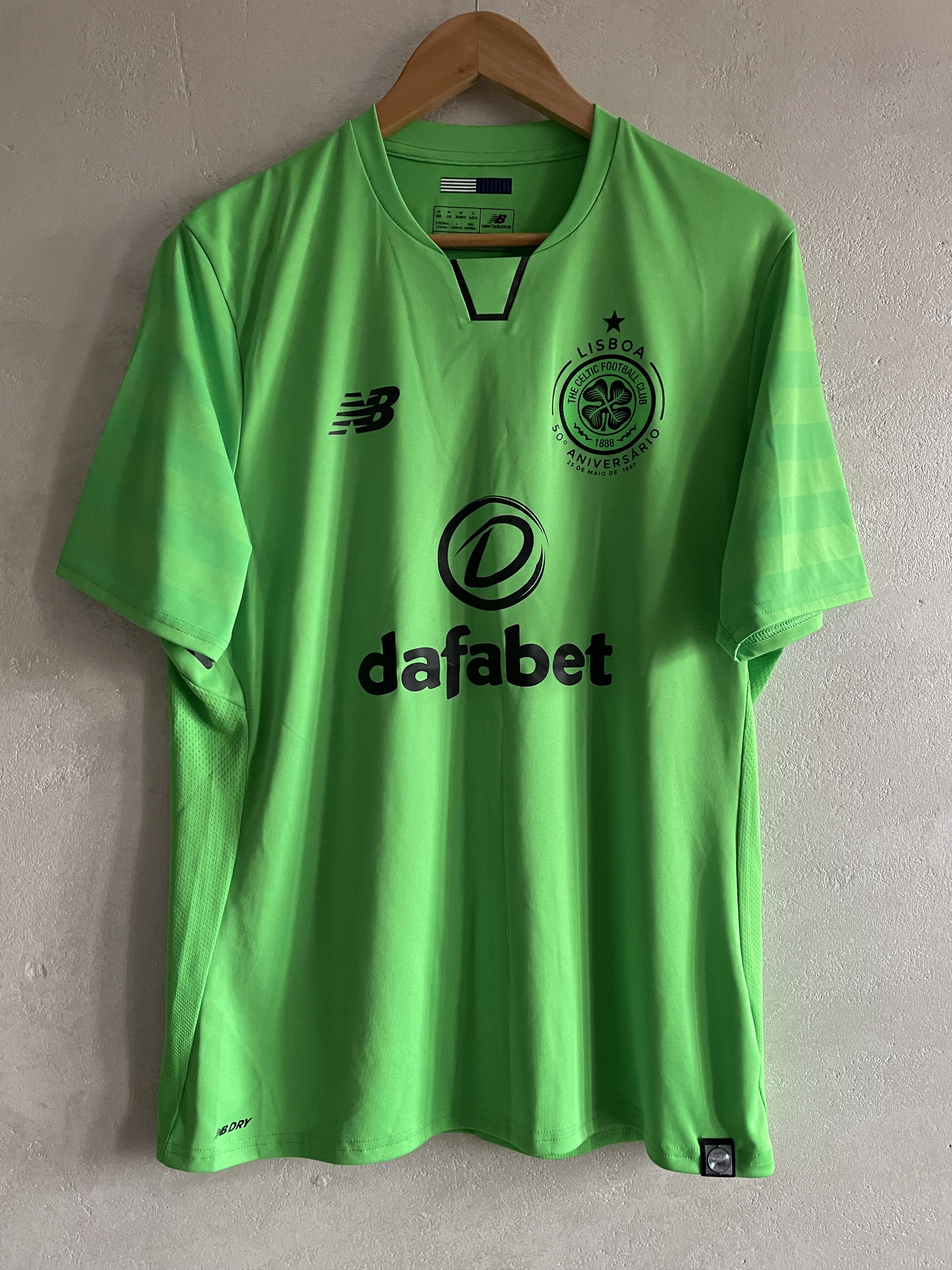 New Balance Celtic FC 2017 2018 Third Kit Football Shirt Soccer Jersey Size US M / EU 48-50 / 2 - 1 Thumbnail
