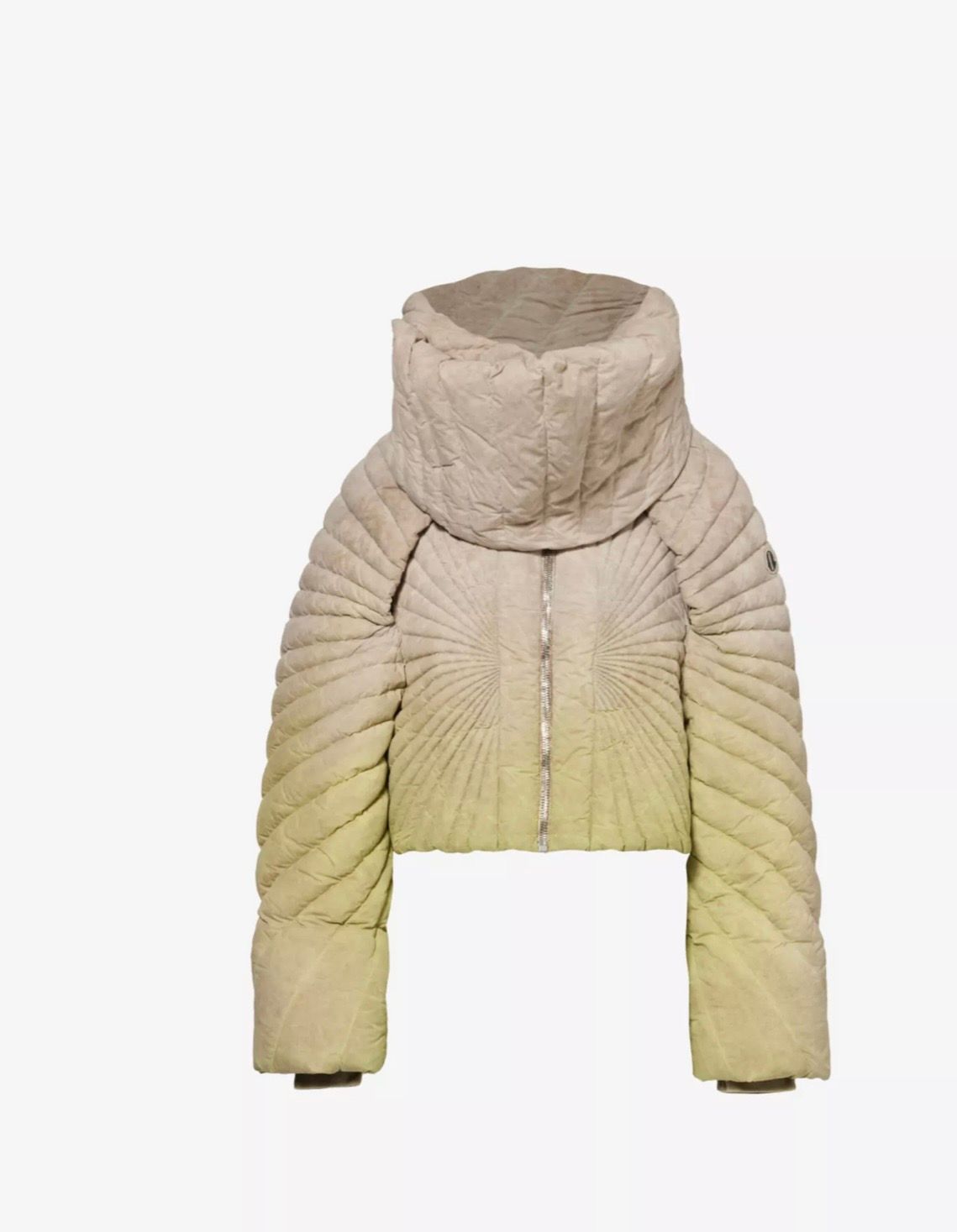 Pre-owned Moncler X Rick Owens Moncler Gradient-pattern Shell-down Jacket In Acid