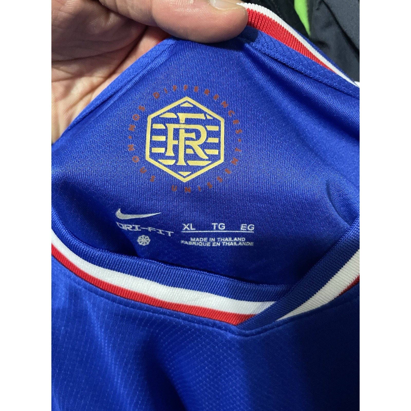 Nike Size XL-FRANCE 2024 2026 HOME #27 GALINDO SOCCER JERSEY NIKE Size US XL / EU 56 / 4 - 3 Thumbnail