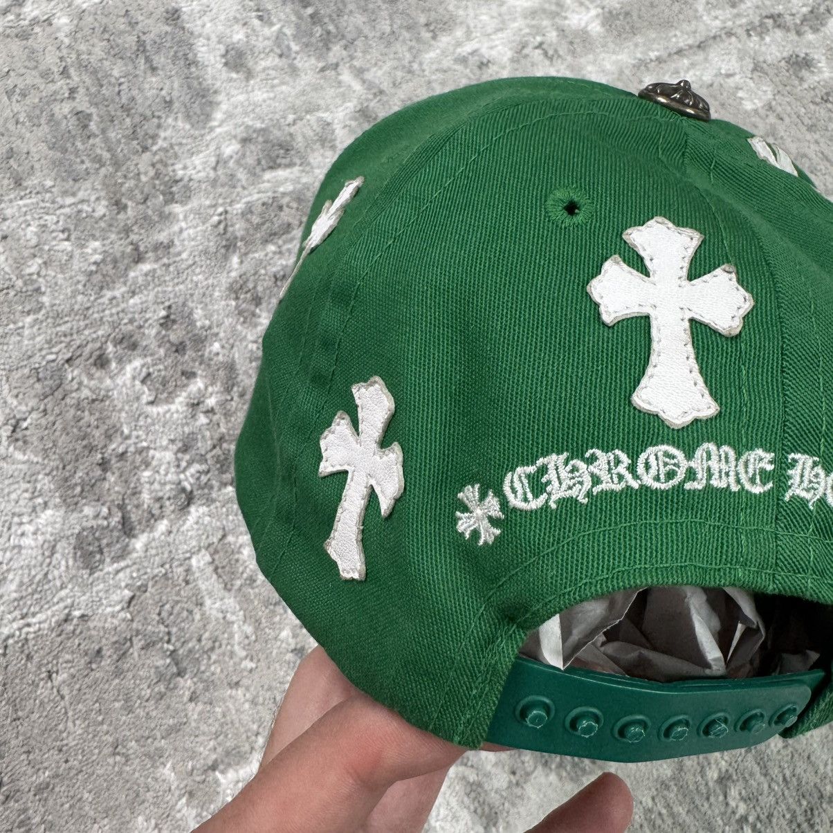 Chrome Hearts Leather cross patch baseball hat Size ONE SIZE - 8 Thumbnail