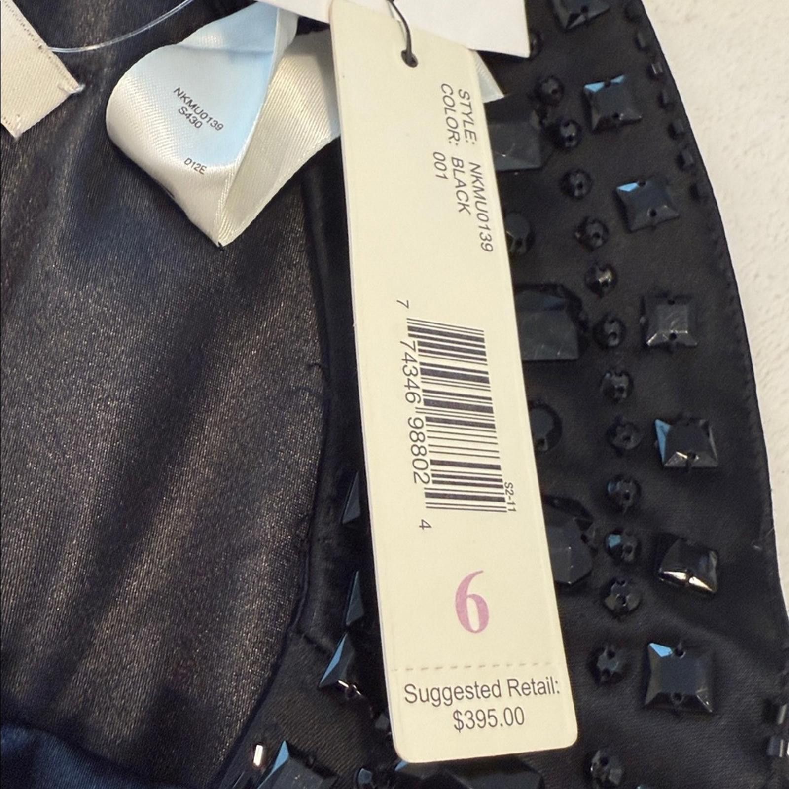 Other Laundry by Design Black midi dress bead embellished SZ 6 Size M / US 6-8 / IT 42-44 - 7 Thumbnail