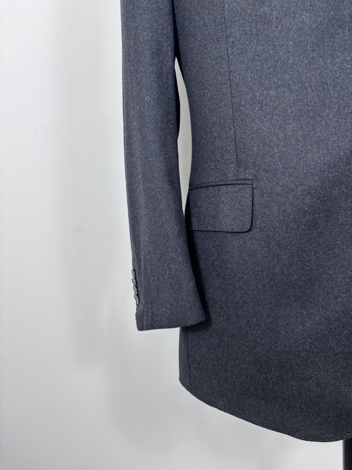 Suitsupply Suitsupply Men’s Charcoal Gray Wool Blazer Jacket 2-Buttons Size 42R - 6 Thumbnail