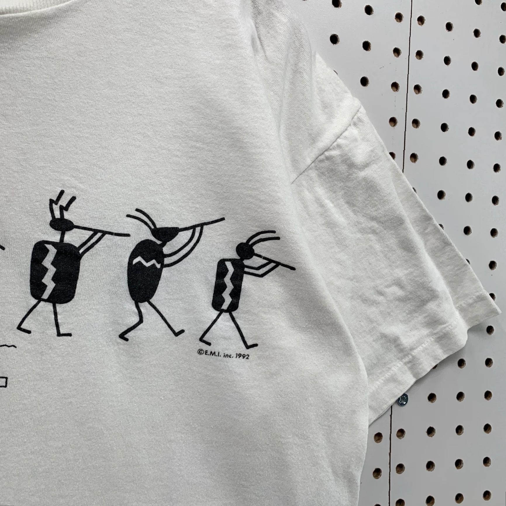 Vintage VINTAGE Kokopelli Parade New Mexico T Shirt Mens Large White Single Stitch 90s Size US L / EU 52-54 / 3 - 6 Thumbnail