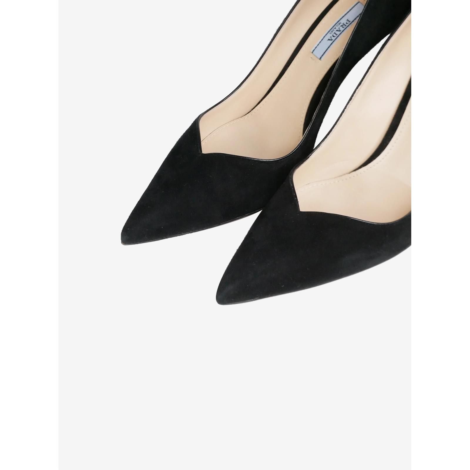 Prada o1la1rc1a0724 Heeled Pump in Black Size US 10 / IT 40 - 3 Thumbnail