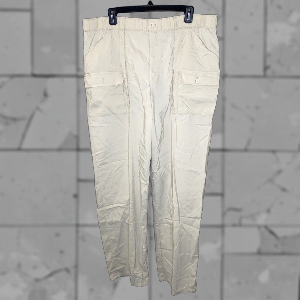 Vintage Sportif Mens Beige Nylon Multi Pocket Pants L Casual Pants Mens Beige Nylon Multi Pocket Size US 33 - 1 Thumbnail