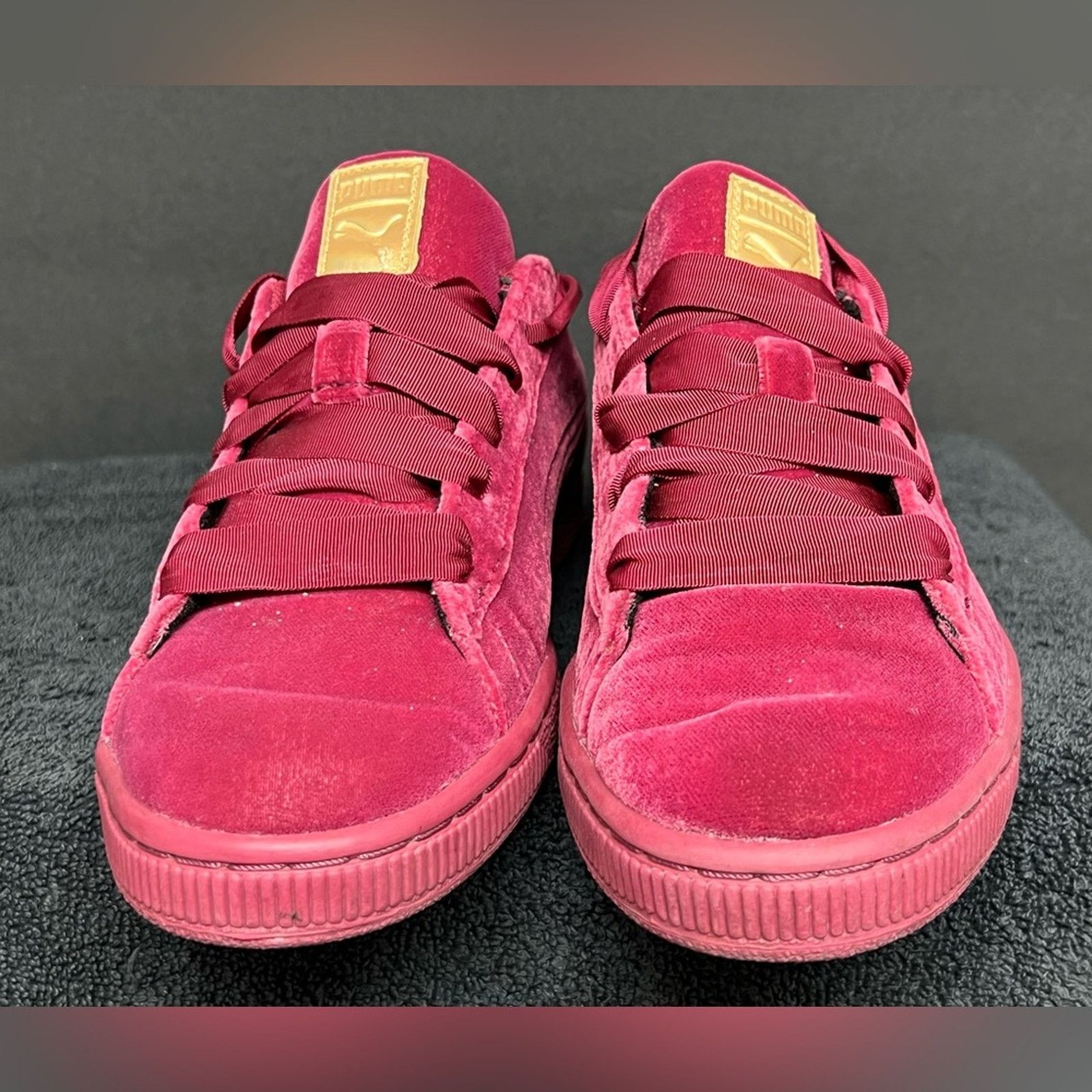 Puma Puma Basket Classic Velour Jr (Kids) Tibetan Red Size US 8.5 / IT 38.5 - 4 Thumbnail