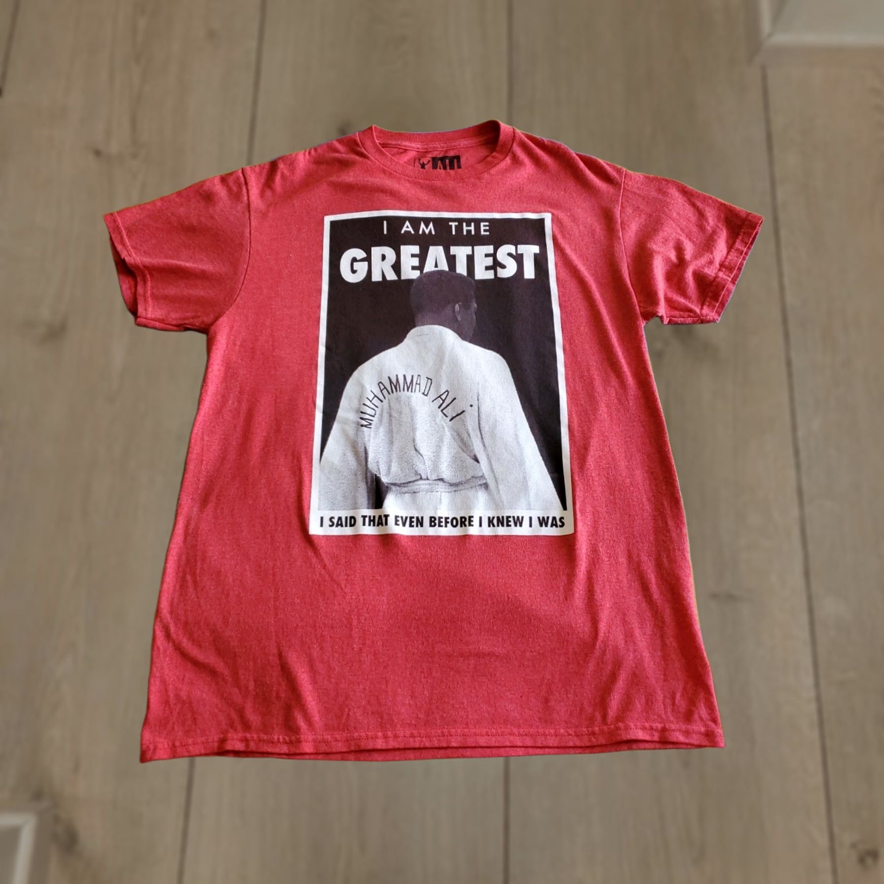 Vintage Muhammad Ali I Am The Greatest Tshirt M Unisex Adults Red Cotton Blend Short Sleeve Regular T-Shirt ALI Brand Mens Girls Size US M / EU 48-50 / 2 - 1 Thumbnail