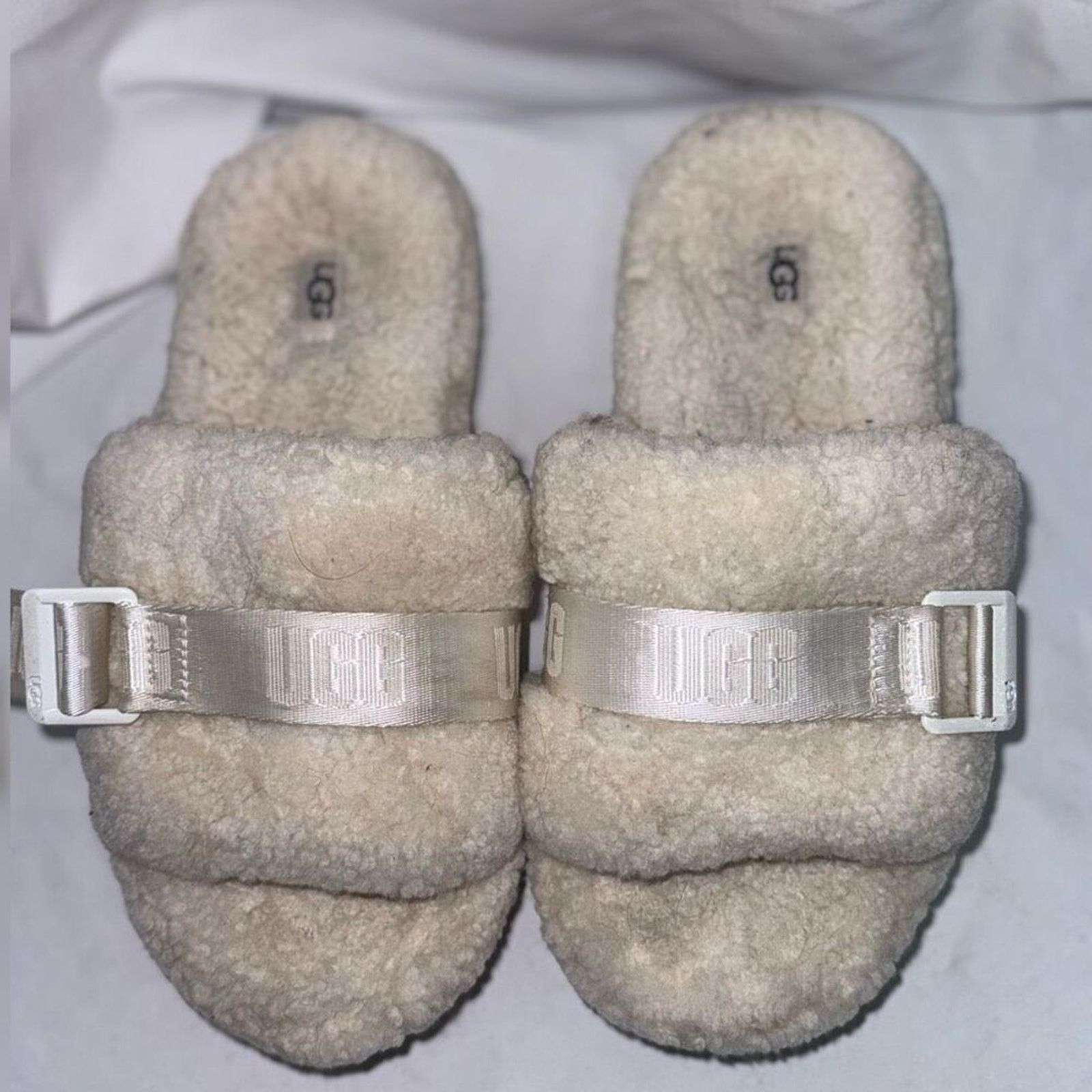 Ugg Ugg fluffy platform slippers in cream | Sz 8.5/39 Size US 8.5 / IT 38.5 - 4 Thumbnail