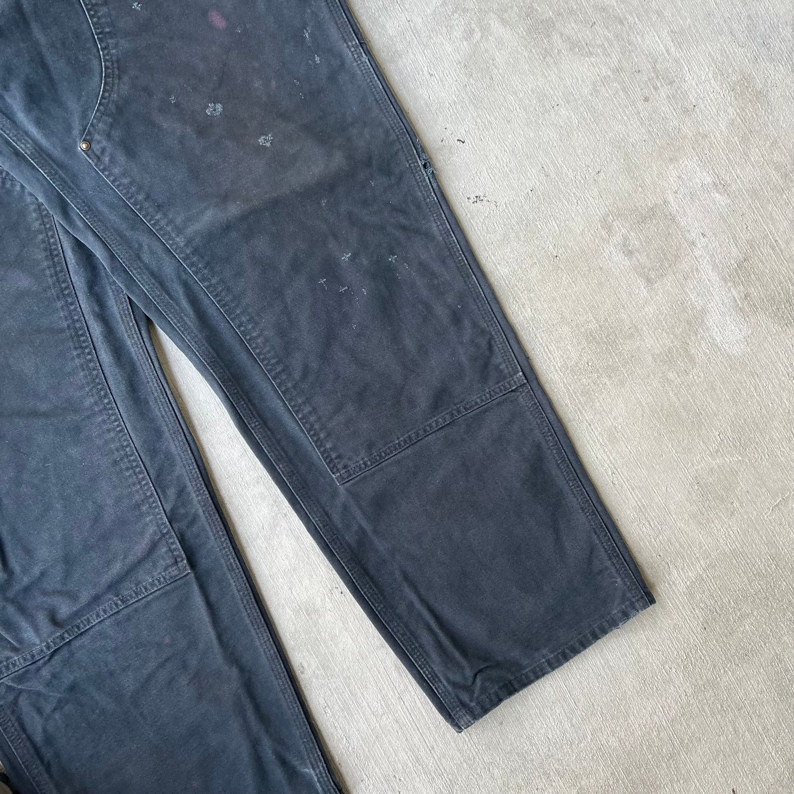 Carhartt × Vintage Carhartt black double knee work wear carpenter pants Size US 41 - 4 Thumbnail
