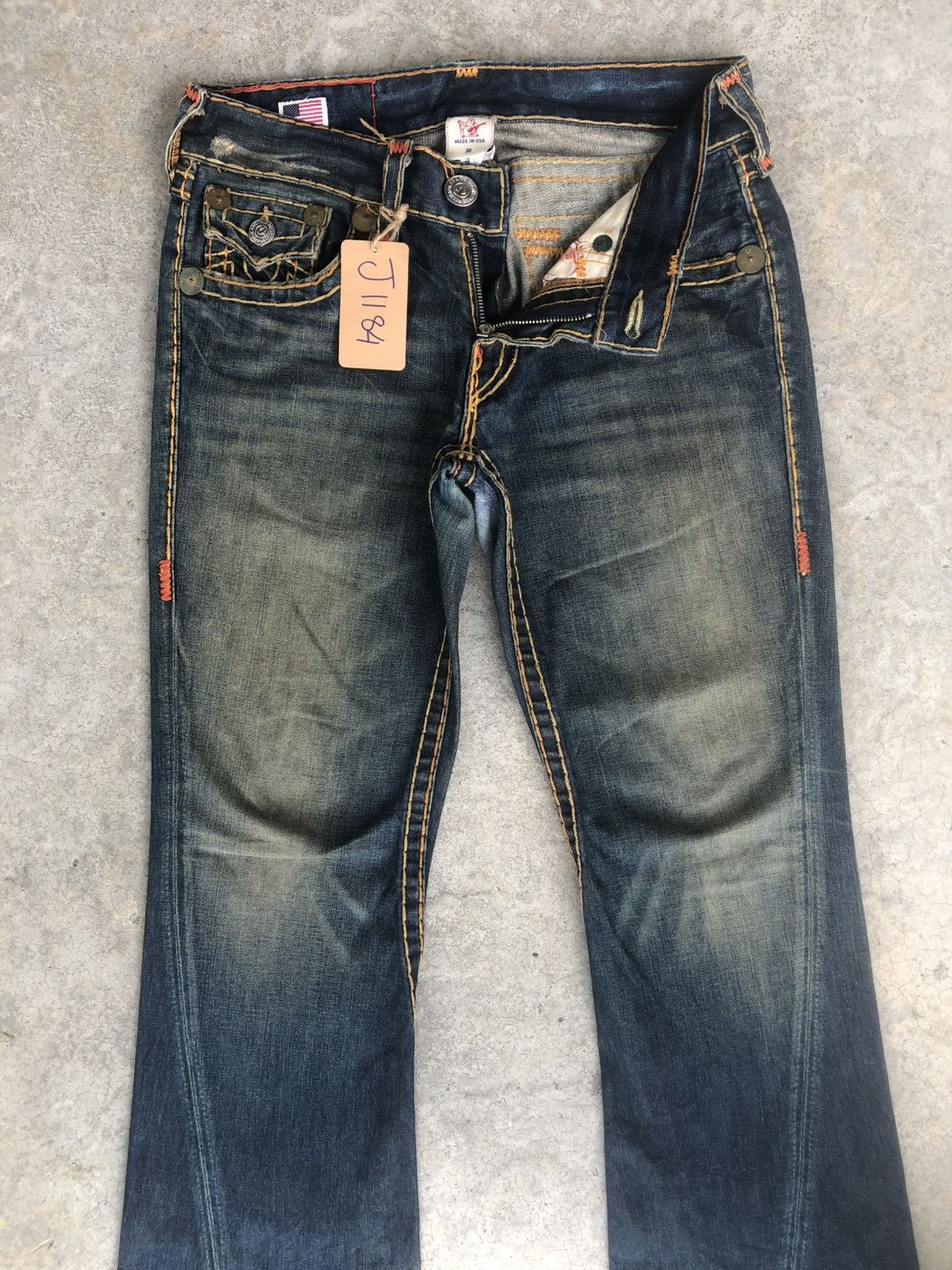 True Religion Vintage True Religion Flared Jeans Distressed Jeans Size US 32 / EU 48 - 3 Thumbnail