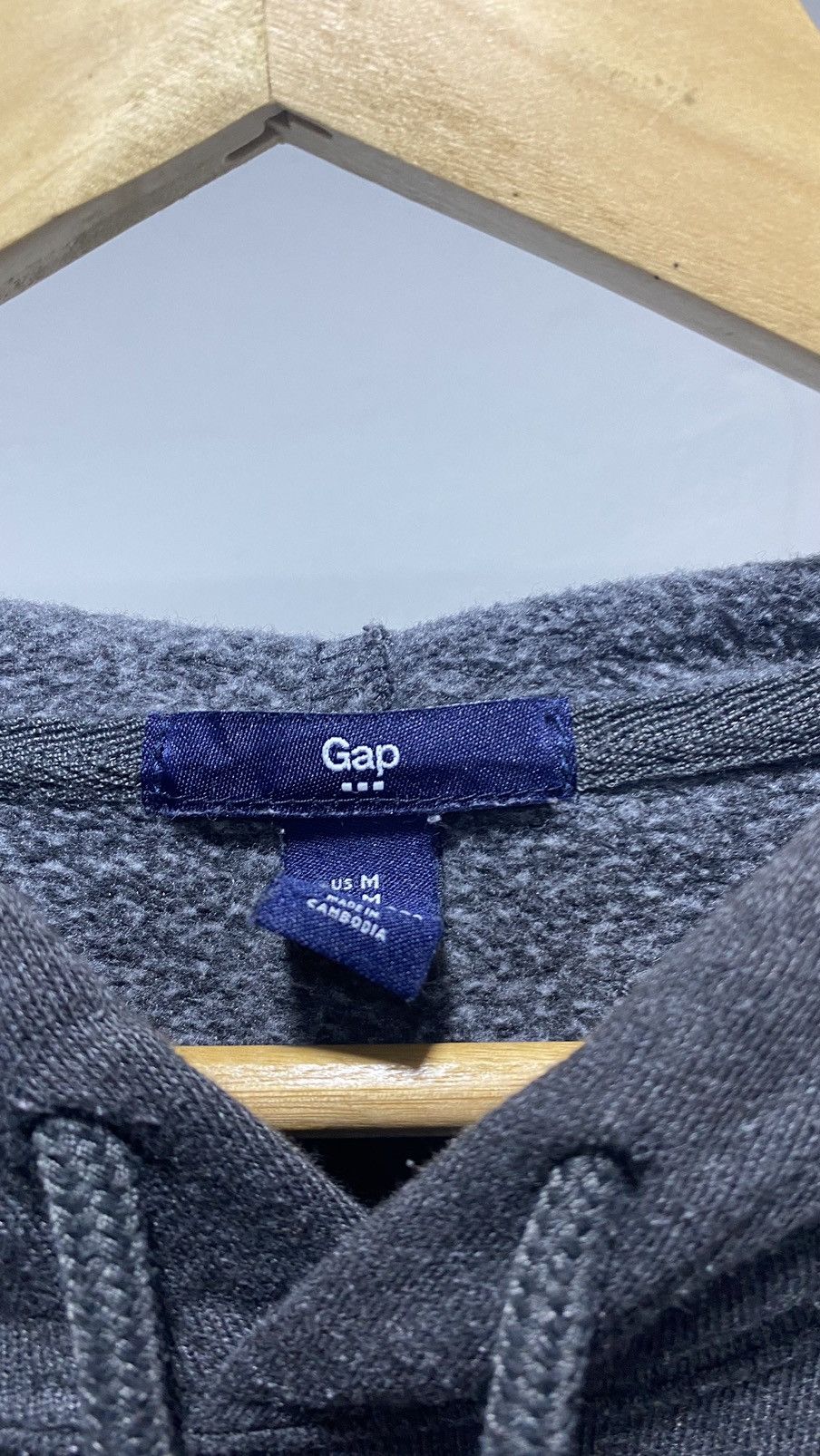Gap × Vintage GAP USA SPELLOUT PULLOVER HOODIE Size US M / EU 48-50 / 2 - 5 Thumbnail