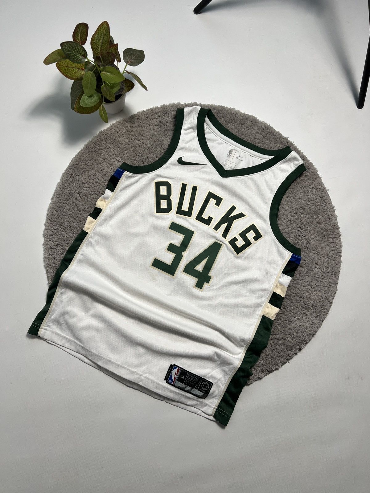 Nike Nike Milwaukee Bucks Antetokounmpo Basketball Jersey #34 Size US M / EU 48-50 / 2 - 2 Thumbnail
