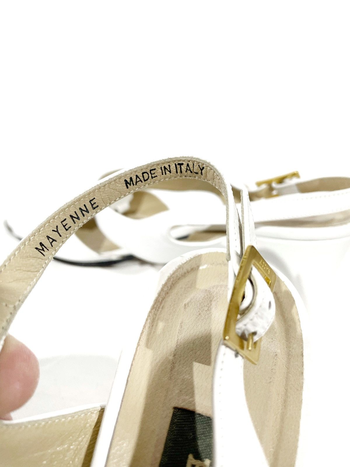 Bally × Designer Bally White Mayenne Made In Italy Sandal Open Toe Size 37 Size US 7 / IT 37 - 9 Thumbnail