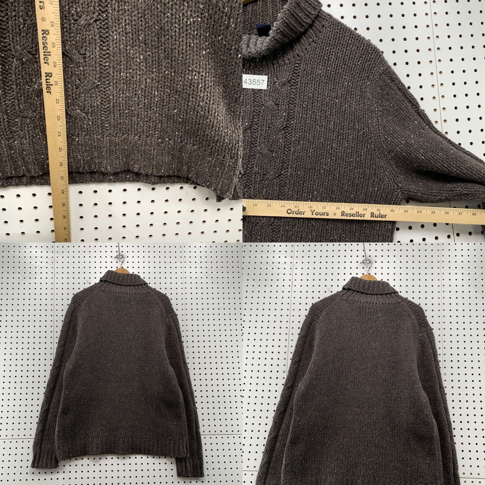 Gap VINTAGE Gap Cable Knit Turtleneck Sweater Pullover Mens XL Brown Speckled Hong Kong Pullover Mens XL Brown Speckled 90s, Gap, Sweater, Mens Size US XL / EU 56 / 4 - 8 Thumbnail