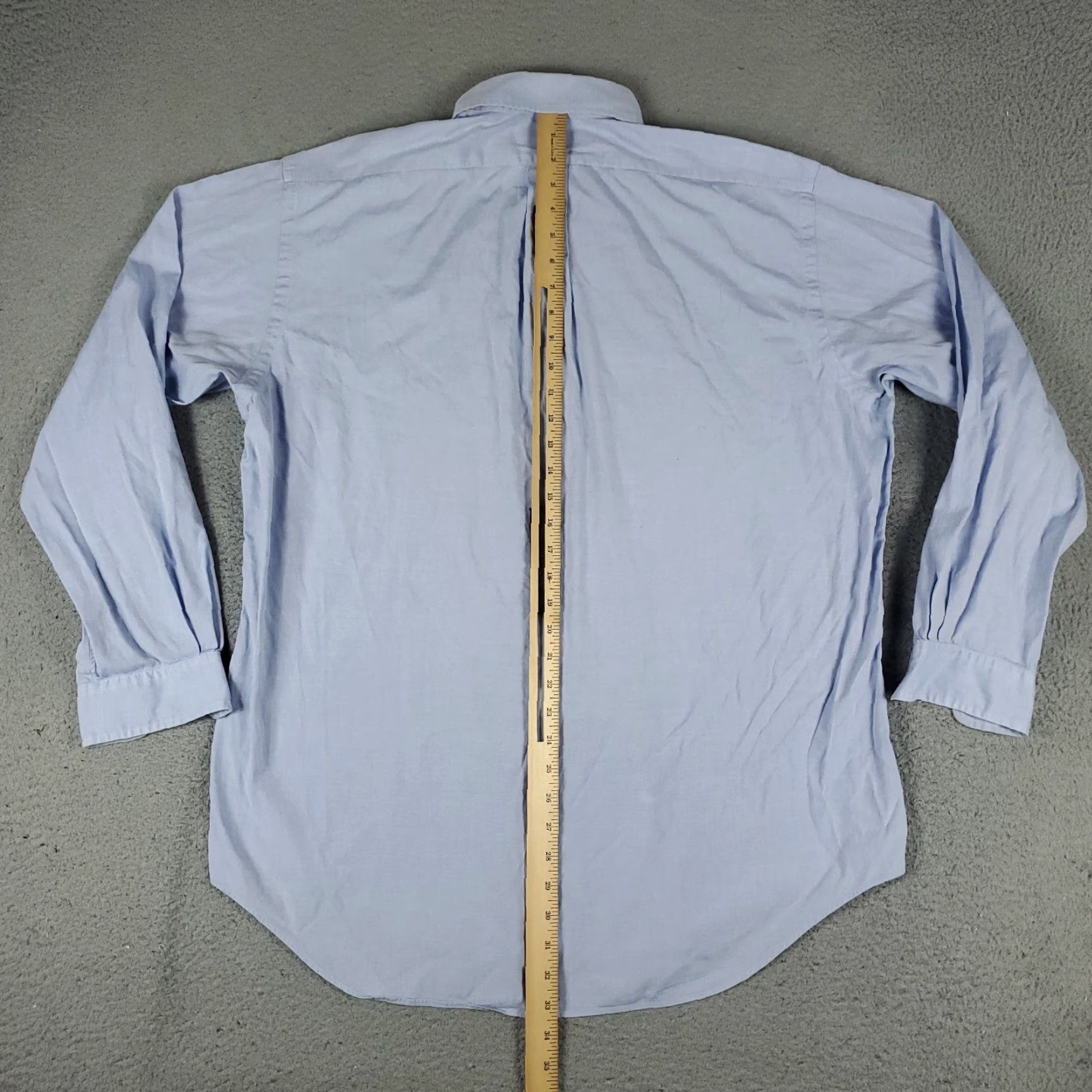 Ralph Lauren Ralph Lauren Dress Shirt Mens Size 16.5 Blue Long Sleeve Button Up Classic Regular Fit Size 42R - 7 Thumbnail