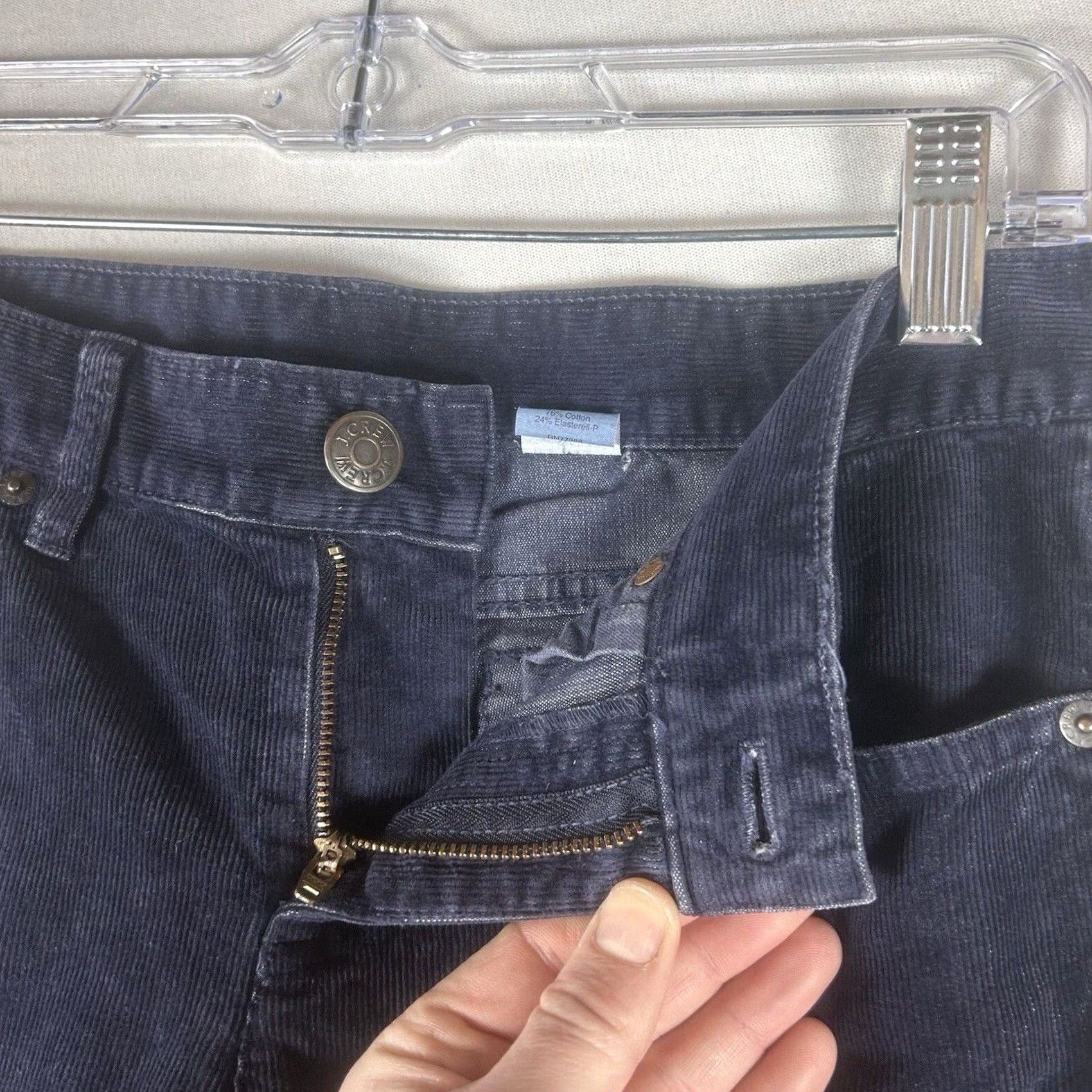 J.Crew J.CREW Corduroy Pants Womens 28 Purple Chino Skinny 28in Inseam Stretch Pockets Casual Regular VINTAGE No Size 28" / US 6 / IT 42 - 4 Thumbnail