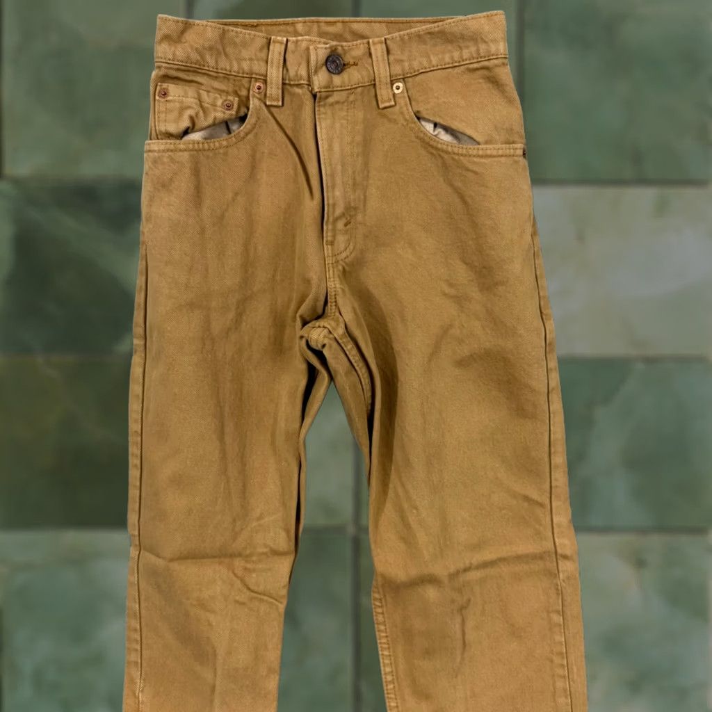 Levi's VINTAGE Levi's 550 Jeans Womens 3 M 26x29 Brown Tapered Leg Relaxed 90s USA Mens Womens Girls Boys Size 26" / US 2 / IT 38 - 1 Thumbnail