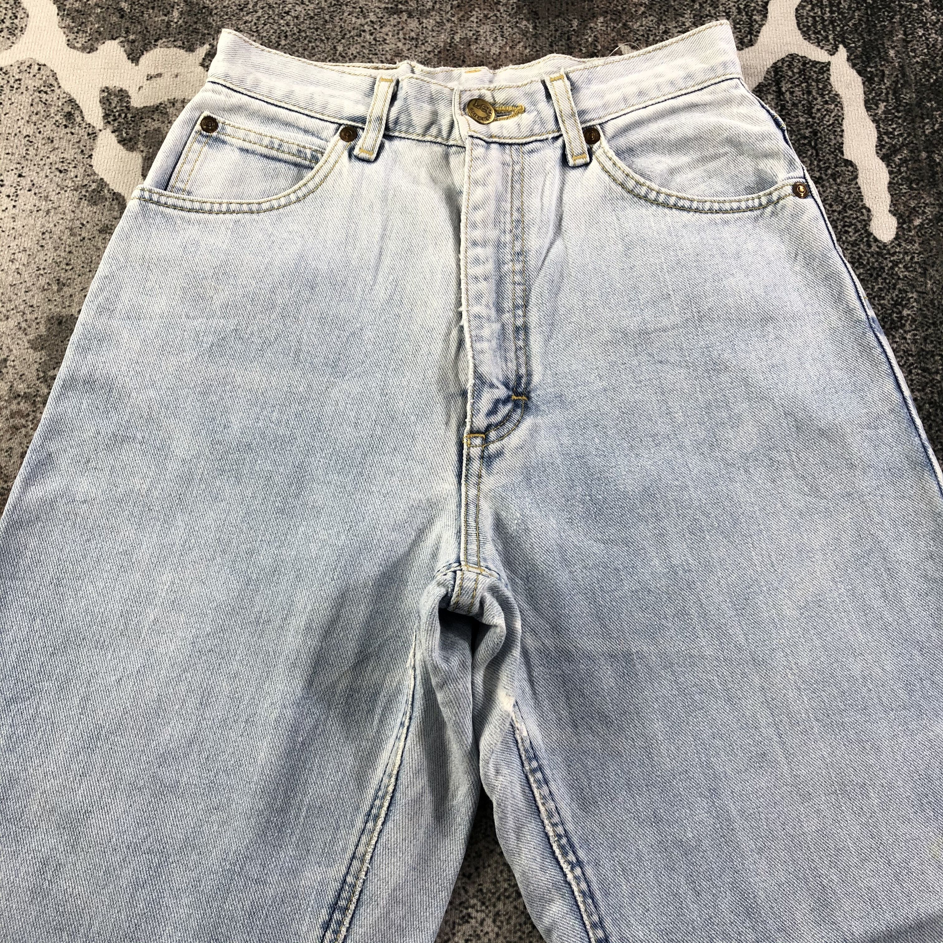 Lee Vintage Lee Jeans Medium Wash Denim KJ1630 Size 25" / US 0 / IT 36 - 3 Thumbnail
