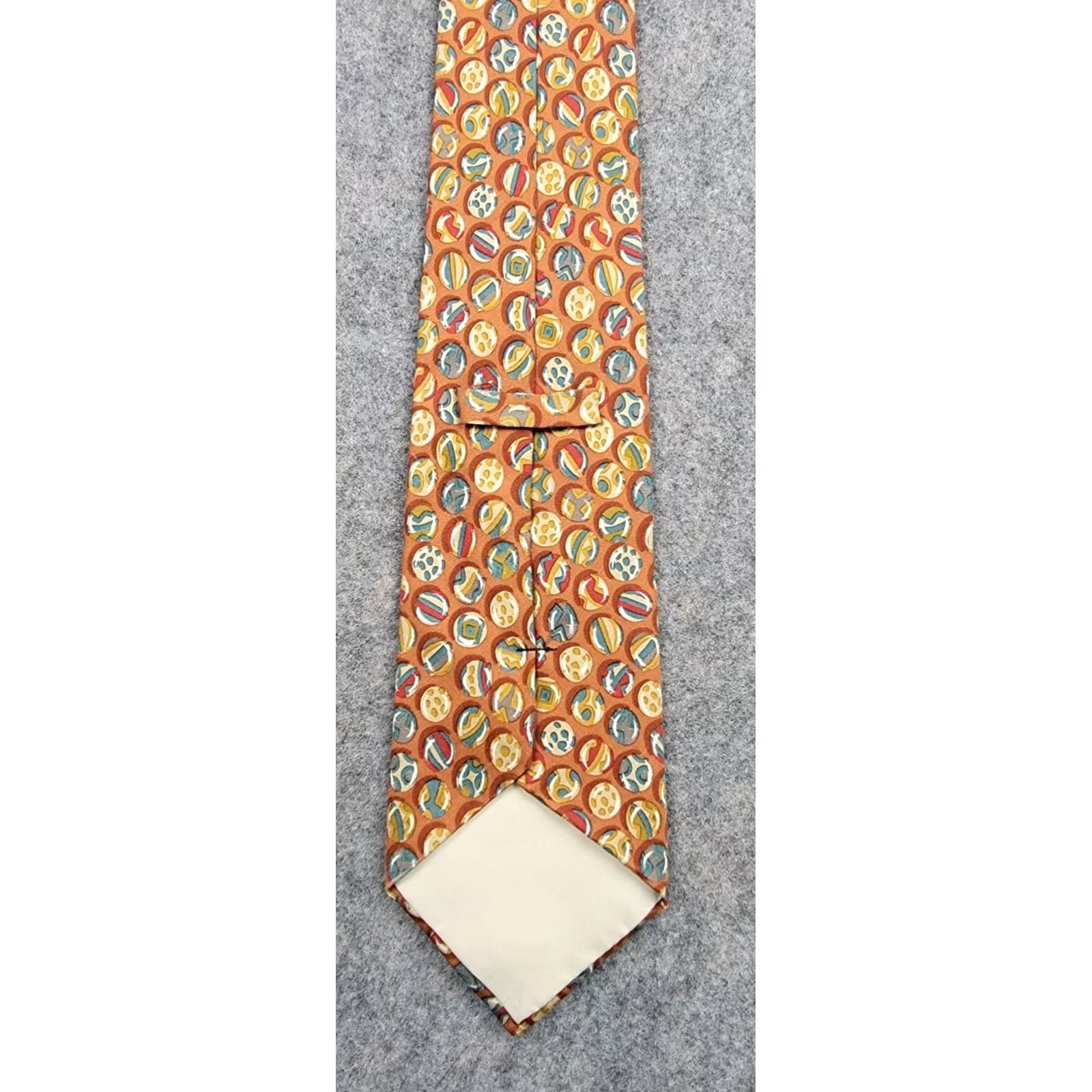 Paul Stuart Paul Stuart Tie Mens 100% Italian Silk Hand Made in Canada Geometric Multicolor 57"-60" Classic 1 Size Womens? Mens Size ONE SIZE - 3 Thumbnail