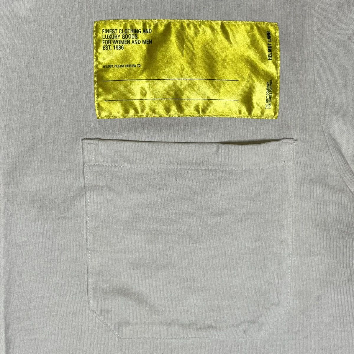 Designer × Helmut Lang helmet lang pocket tee Size US XL / EU 56 / 4 - 4 Thumbnail