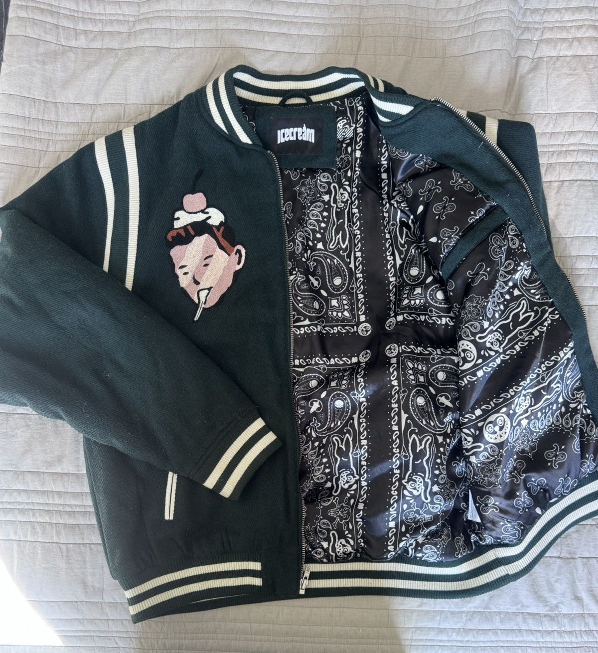 Icecream ICECREAM Men’s Varsity Jacket Size US XXL / EU 58 / 5 - 3 Thumbnail