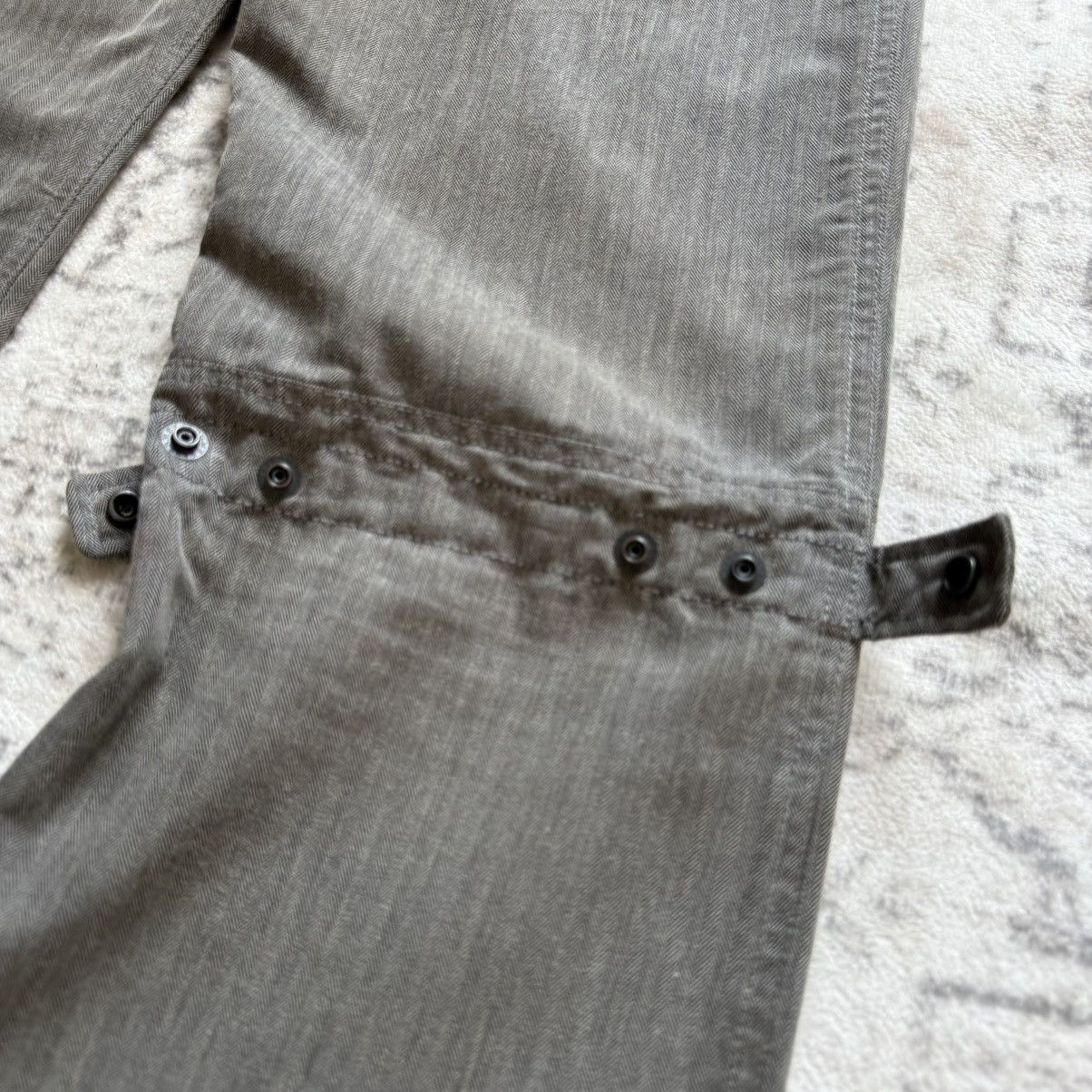 Issey Miyake 2000s Tete Homme Japan Gun Pocket Reconstructed Flare Cargo Size US 30 / EU 46 - 12 Thumbnail