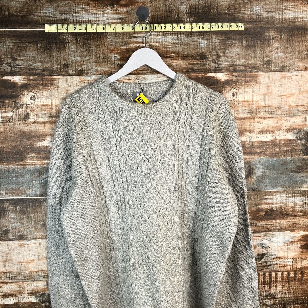 Homespun Knitwear × Japanese Brand × Vintage Uniqlo Heatech Grey Knitwear #A1710 Size XL / US 12-14 / IT 48-50 - 2 Thumbnail