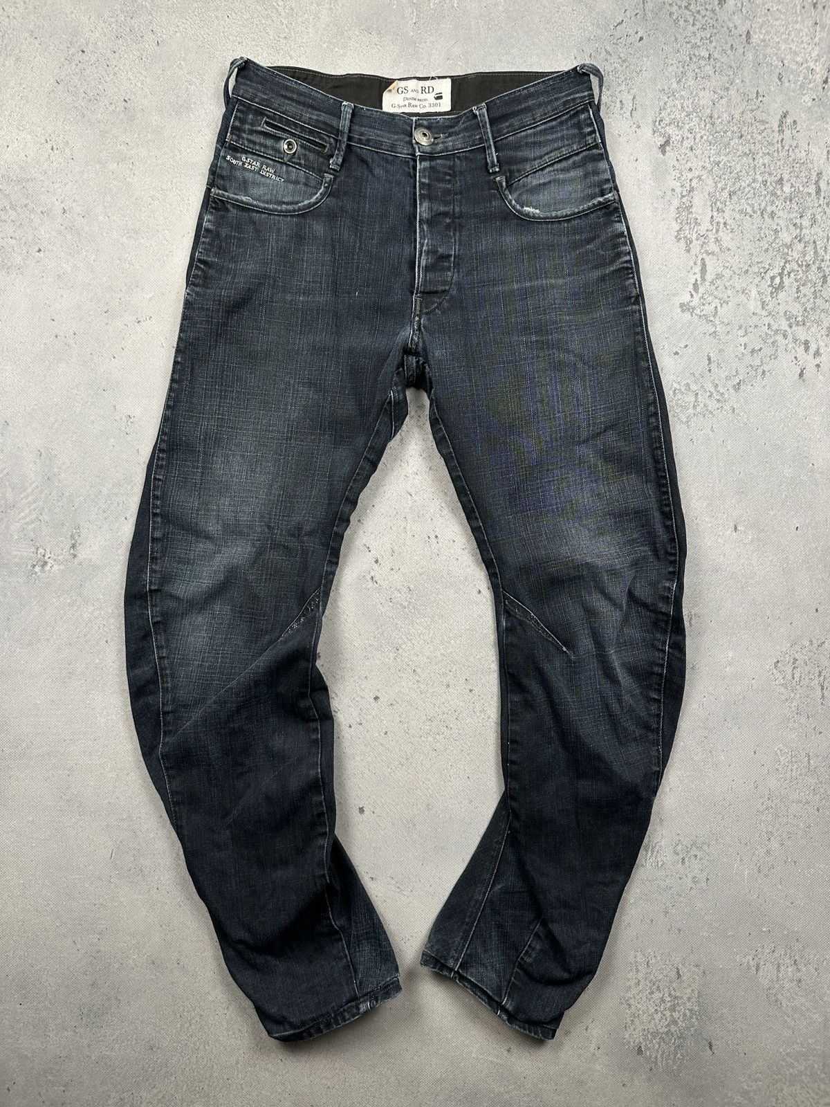 G-Star G Star Raw Radar Duty Loose Dark Wash Denim Jeans Archive Size US 31 - 2 Thumbnail