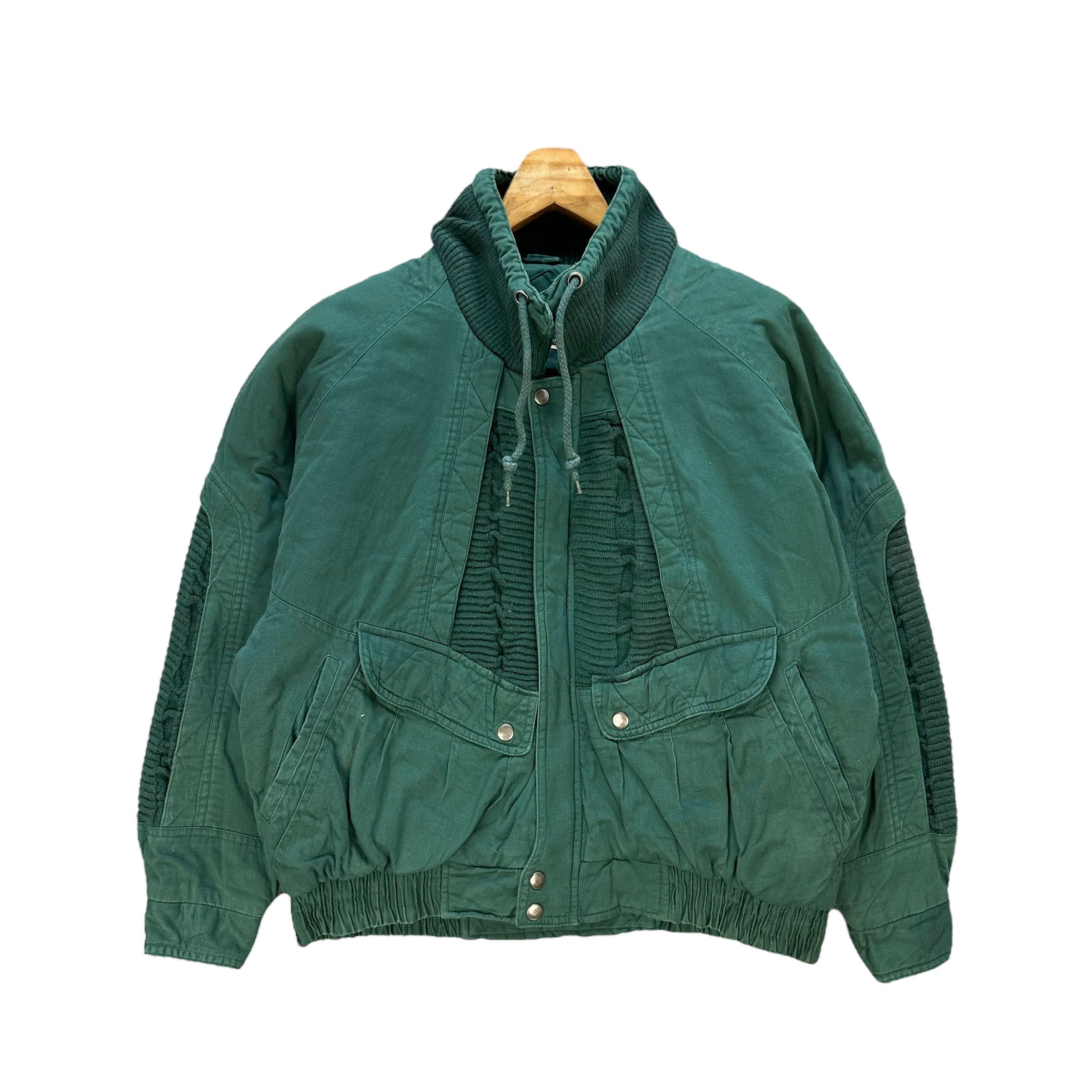Vintage 90's CLUB MIX Green Parachute Bomber Jacket #A76-1842 Size US M / EU 48-50 / 2 - 1 Thumbnail