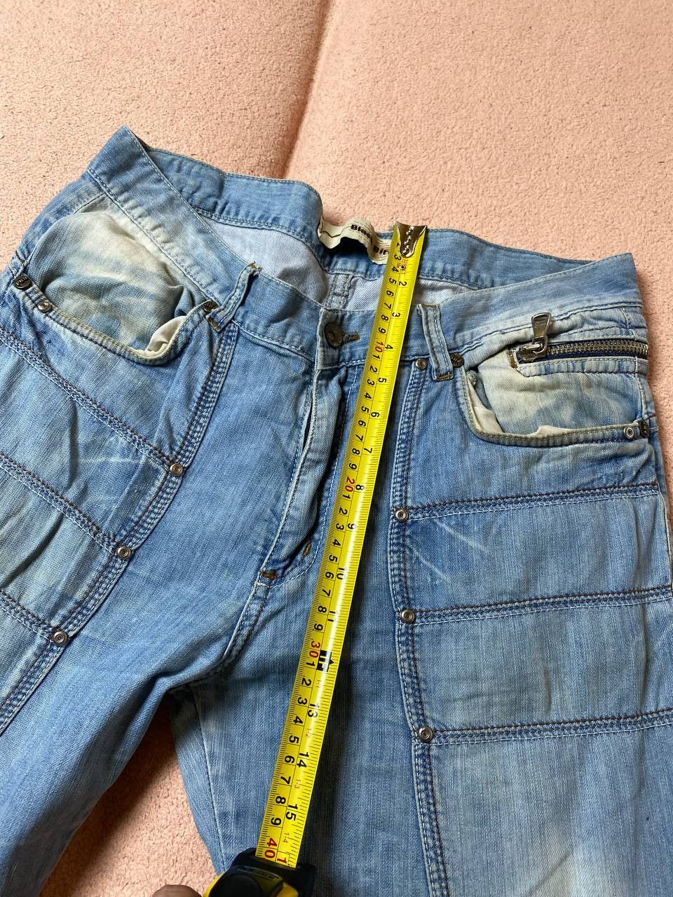 Vintage VINTAGE SELVEDGE DISTRESSED DENIM Size US 34 / EU 50 - 12 Thumbnail