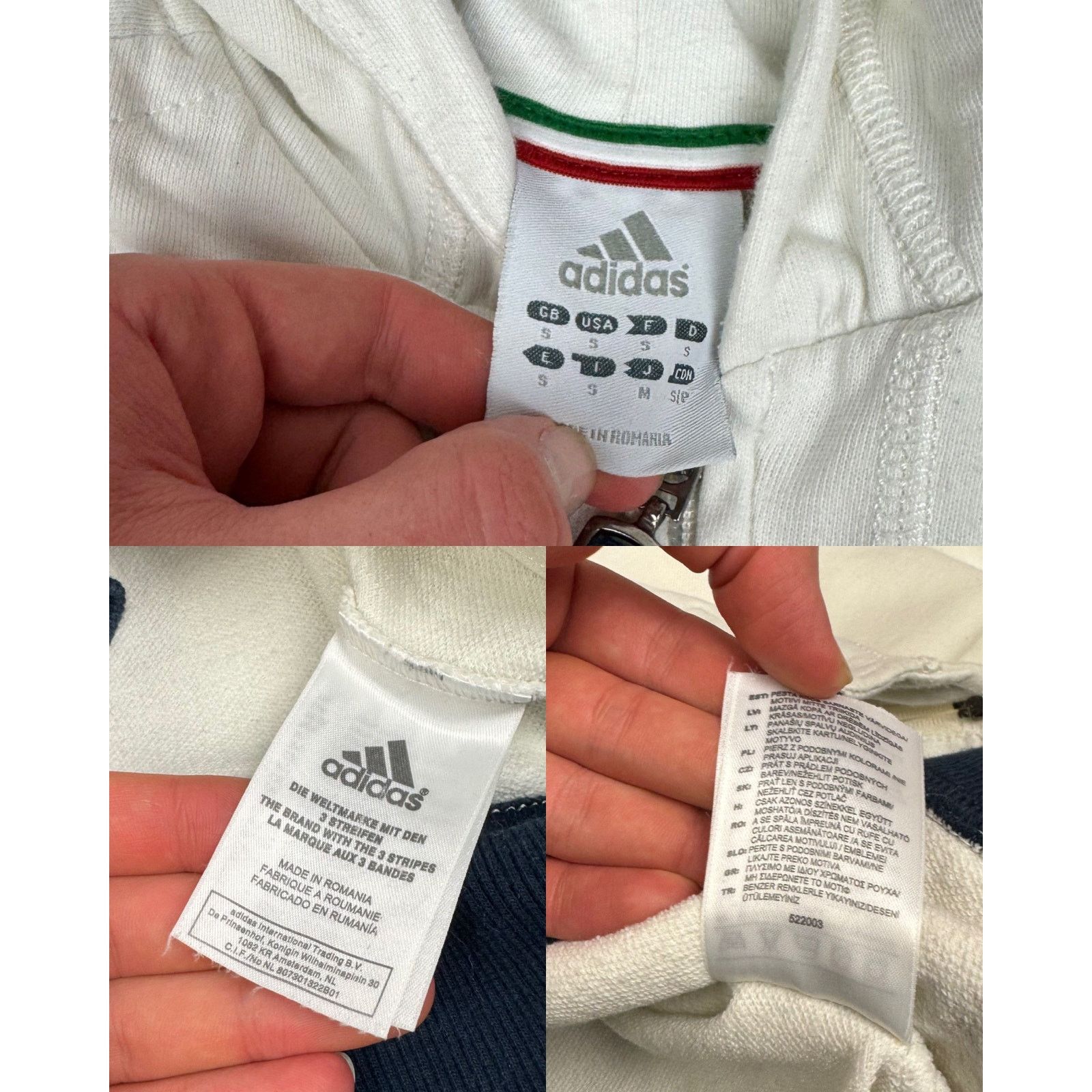 Adidas Adidas Womens White Streetwear Outdoor Full Zip NBA Hoodie S Size S / US 4 / IT 40 - 3 Thumbnail