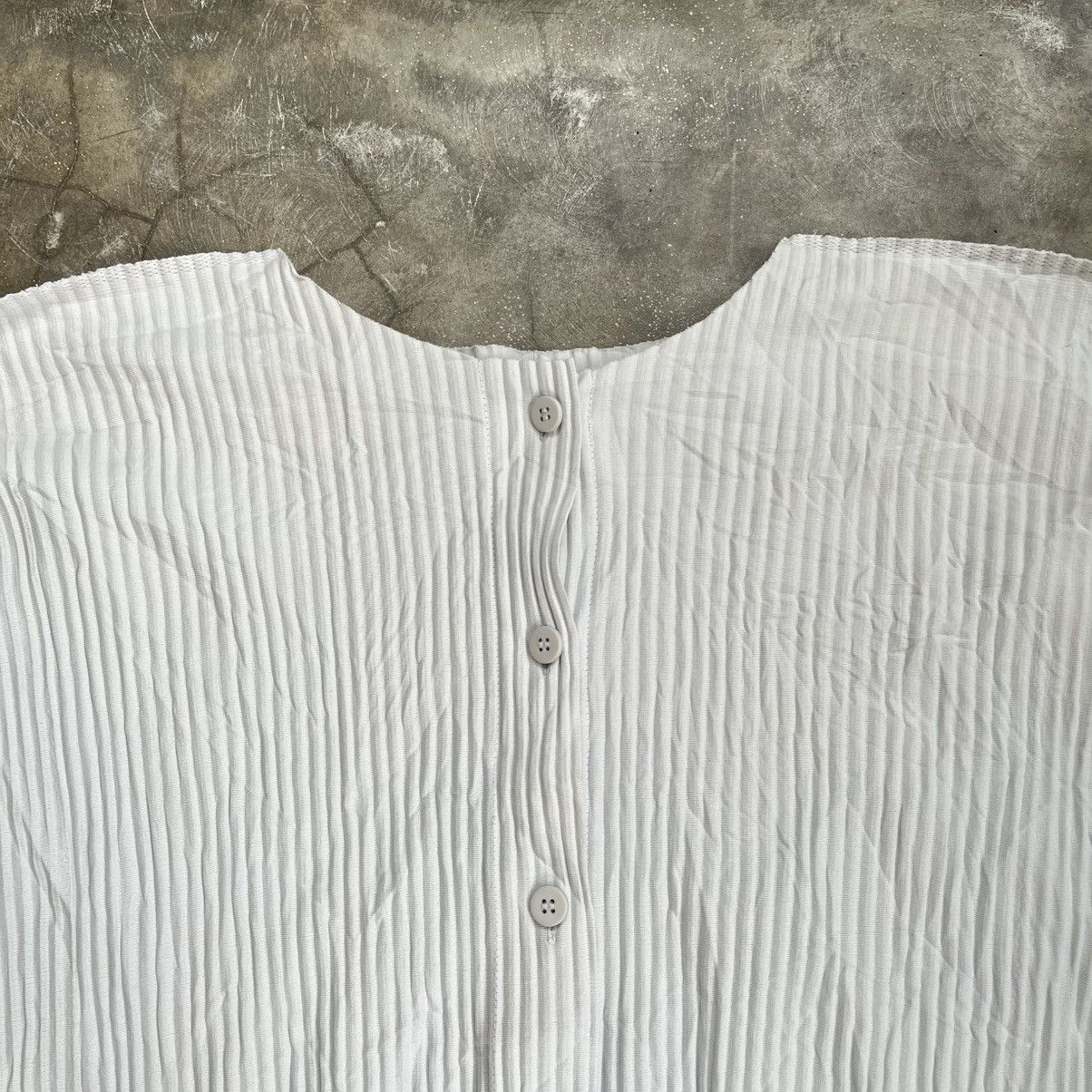 Issey Miyake Issey Miyake Me Pleats Blouse Button up Long Sleeve Shirt Size ONE SIZE - 4 Thumbnail