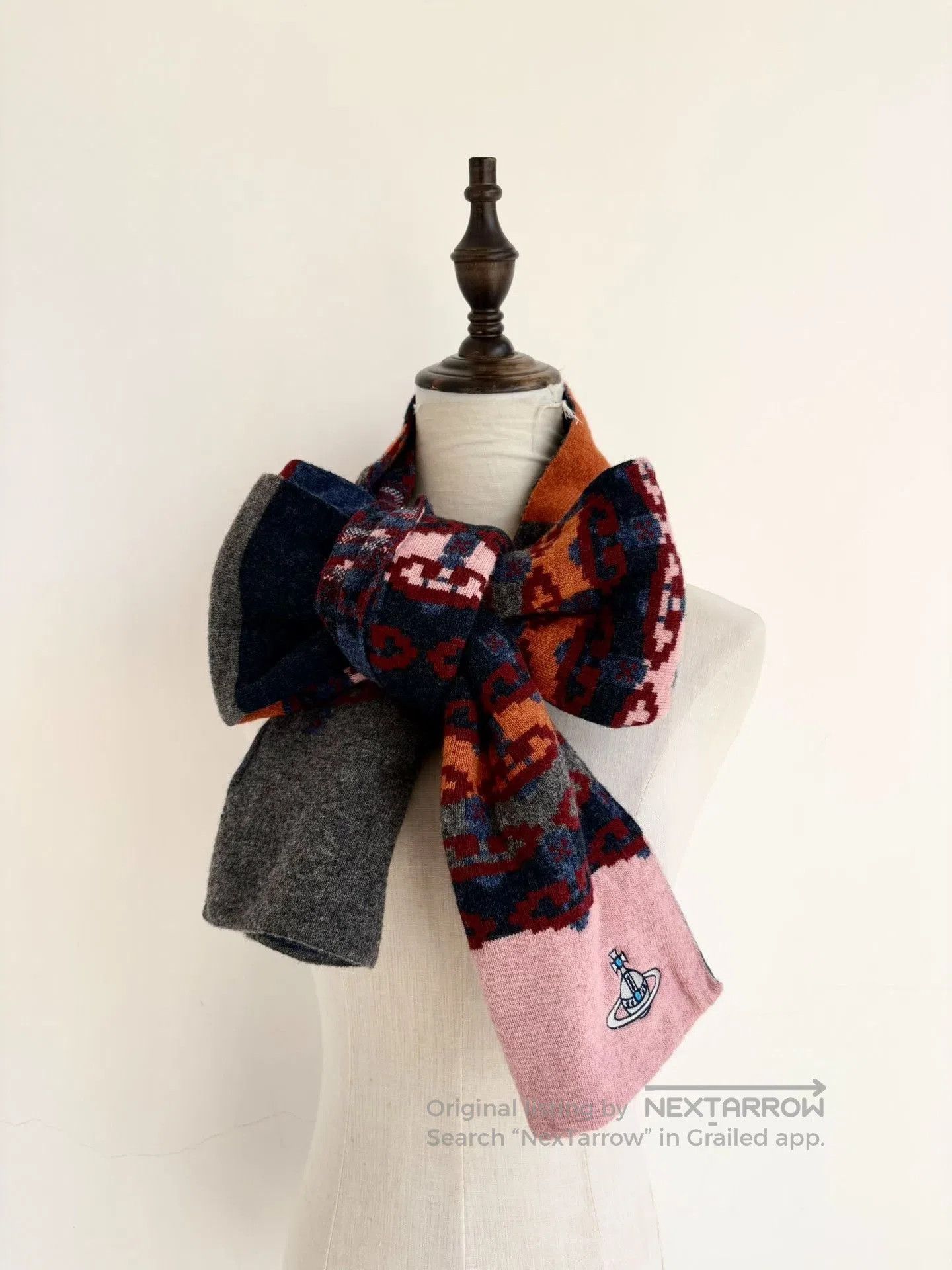 Vivienne Westwood Vivienne Westwood Vintage Plaid Saturn Scarf. Size ONE SIZE - 1 Thumbnail