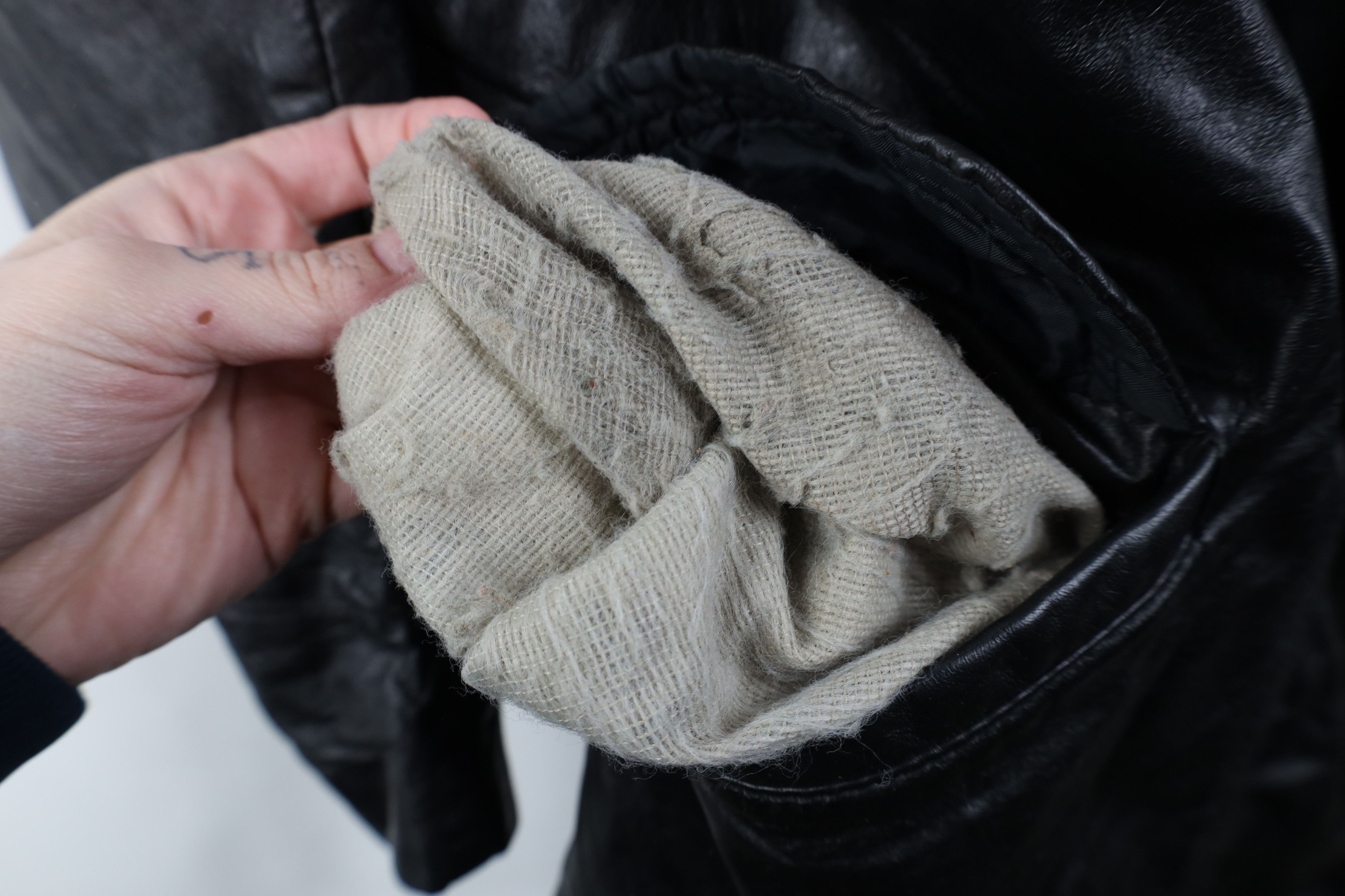 Vintage Vintage 70s Streetwear Lined Full Button Leather Jacket Size US L / EU 52-54 / 3 - 7 Thumbnail