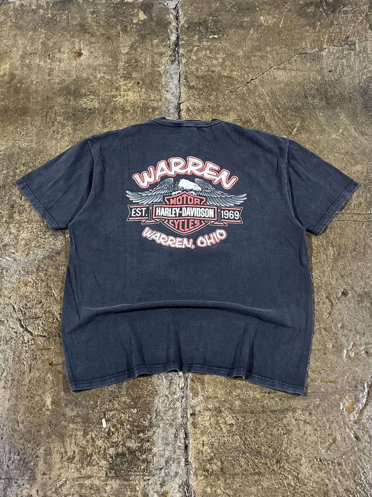 Harley Davidson × Vintage Crazy Vintage 90s Harley Davidson 95th Anniversary Faded Tee Size US XL / EU 56 / 4 - 2 Thumbnail