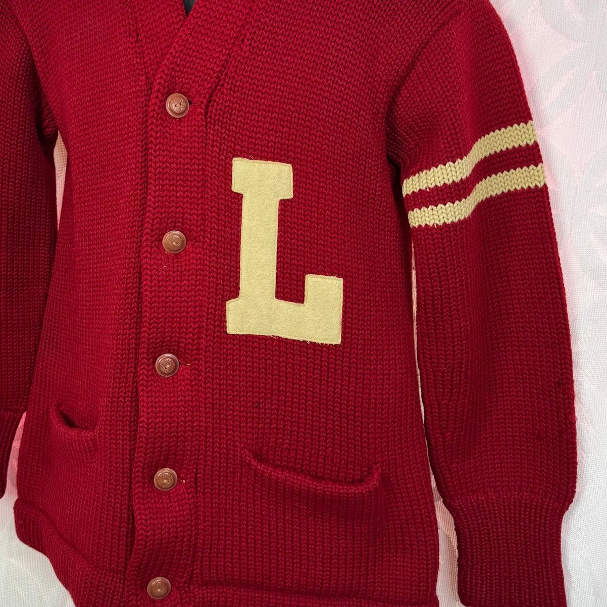 Wilson Early 1900s Thomas E. Wilson "L" Varsity Letterman Sweater Size US S / EU 44-46 / 1 - 8 Thumbnail