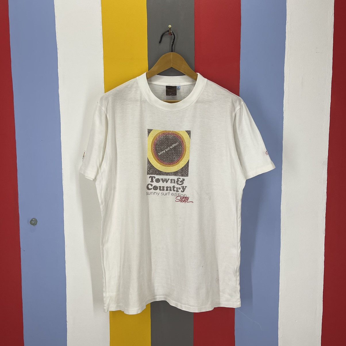 Vintage Vintage T&C SURF Crew Neck T Shirt #1753/07 Size US XL / EU 56 / 4 - 1 Thumbnail