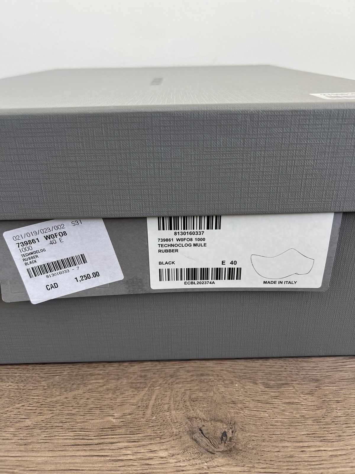 Balenciaga Balenciaga Rubber Technoclog Matte Black 40 Size US 7 / EU 40 - 11 Thumbnail