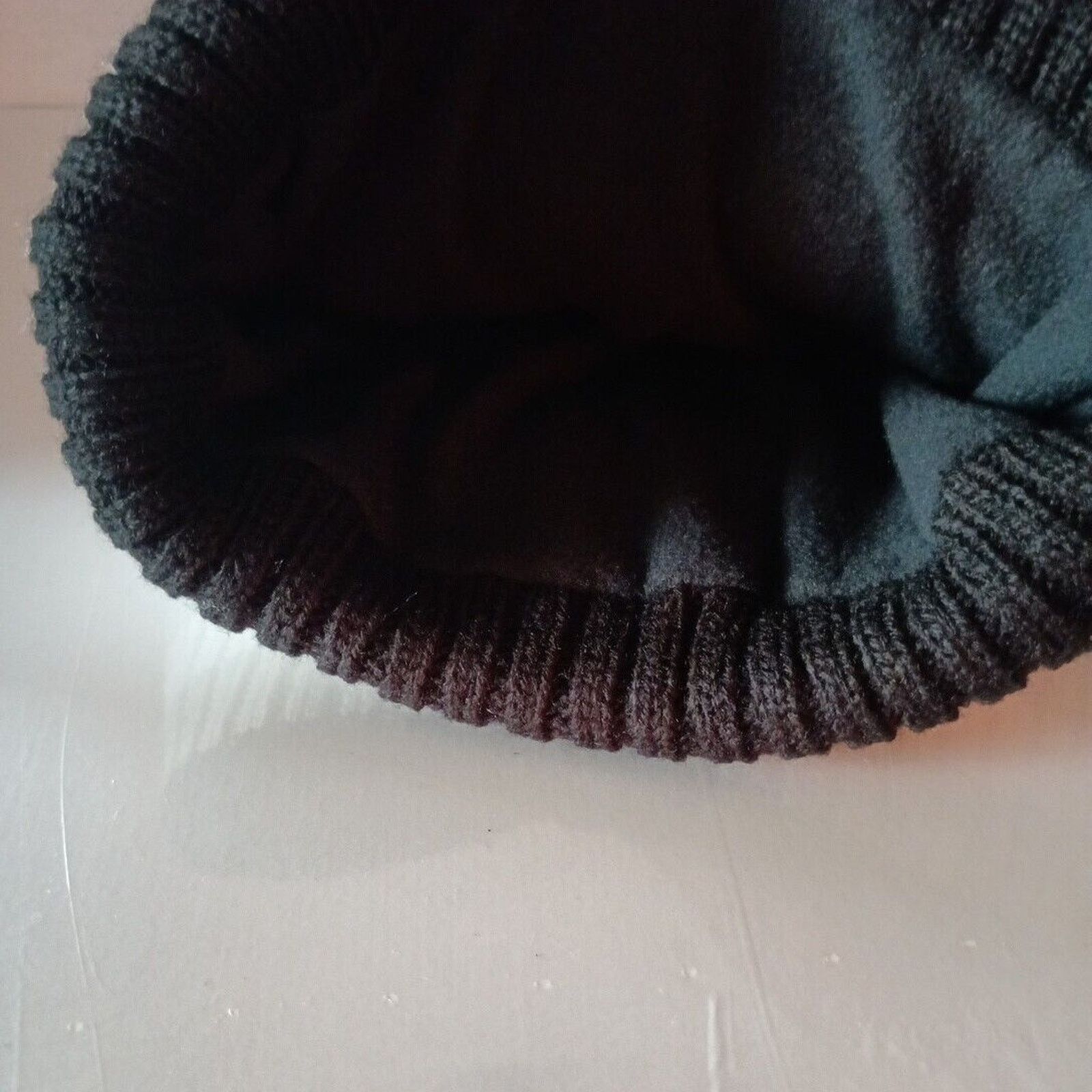 47 Brand Brooklyn Nets Knit Beanie Hat NFL Men's Black Gray With Pom Size ONE SIZE - 3 Thumbnail
