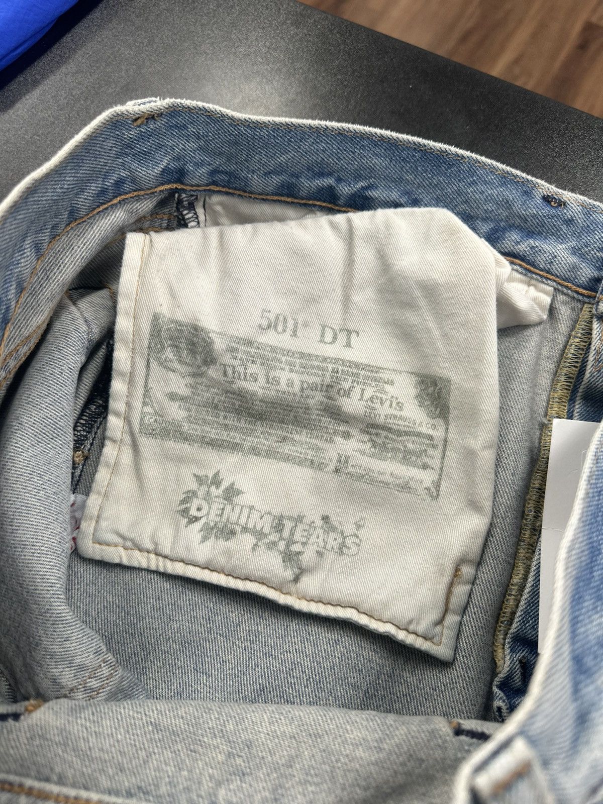 DENIM TEARS × Levi's Denim Tears x Offset 501 Jeans Light Wash Size US 34 / EU 50 - 3 Thumbnail