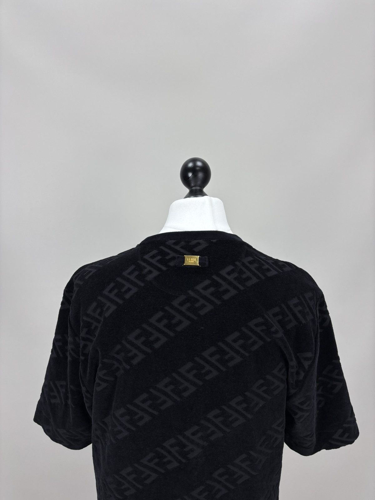 Fendi Mens corduroy t shirt monogram FENDI Size L Color Black Size US L / EU 52-54 / 3 - 9 Thumbnail