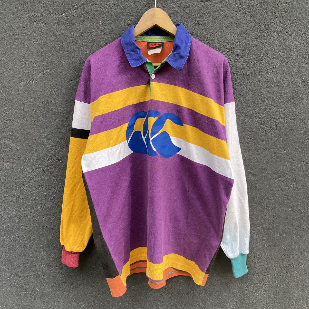 Canterbury of New Zealand Thrashed Faded Vintage 90s Canterbury Rugby ERD GRUNGE Size US XL / EU 56 / 4 - 1 Thumbnail