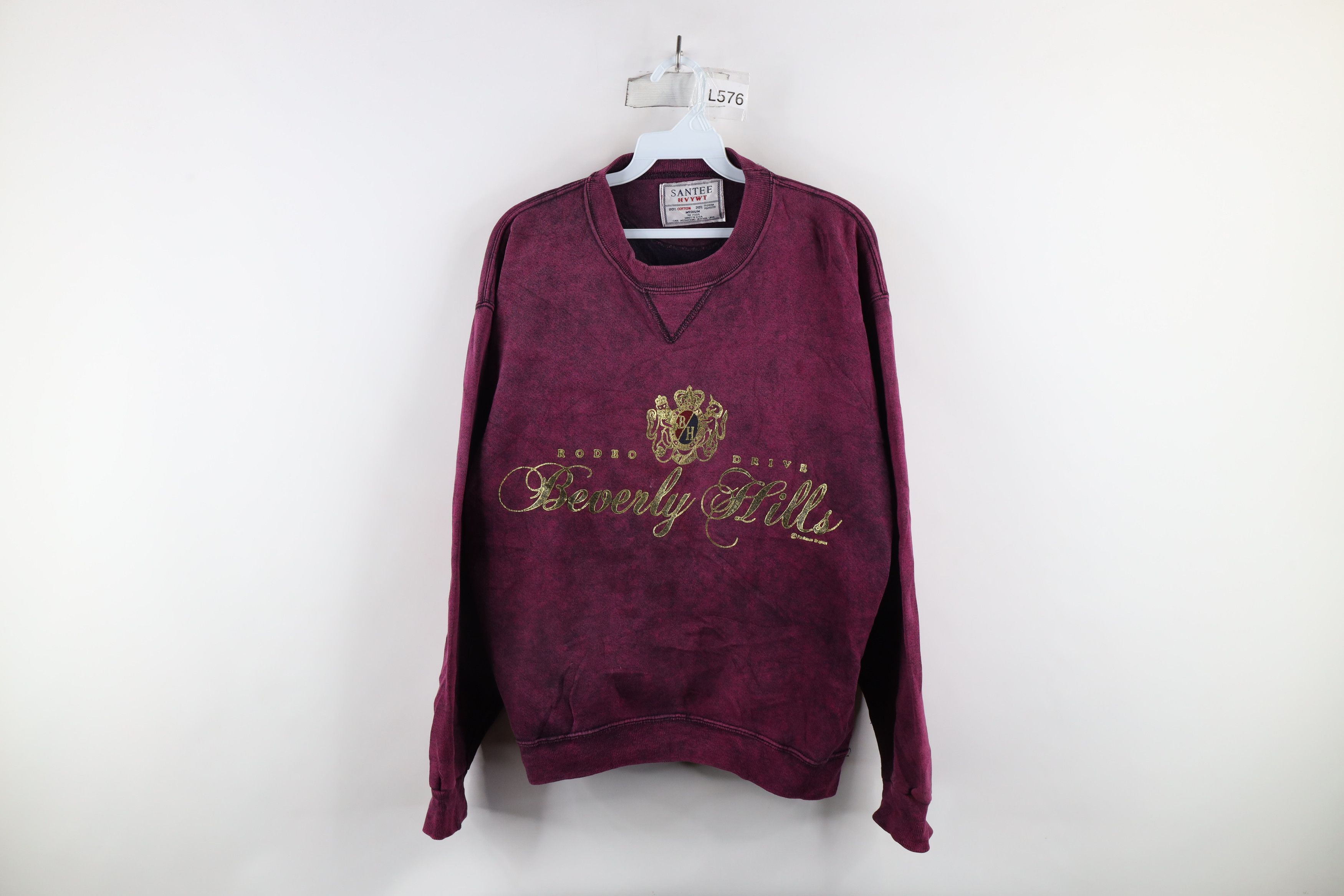 Vintage Vintage 90s Streetwear Hills Acid Wash Sweatshirt USA Size M / US 6-8 / IT 42-44 - 1 Thumbnail