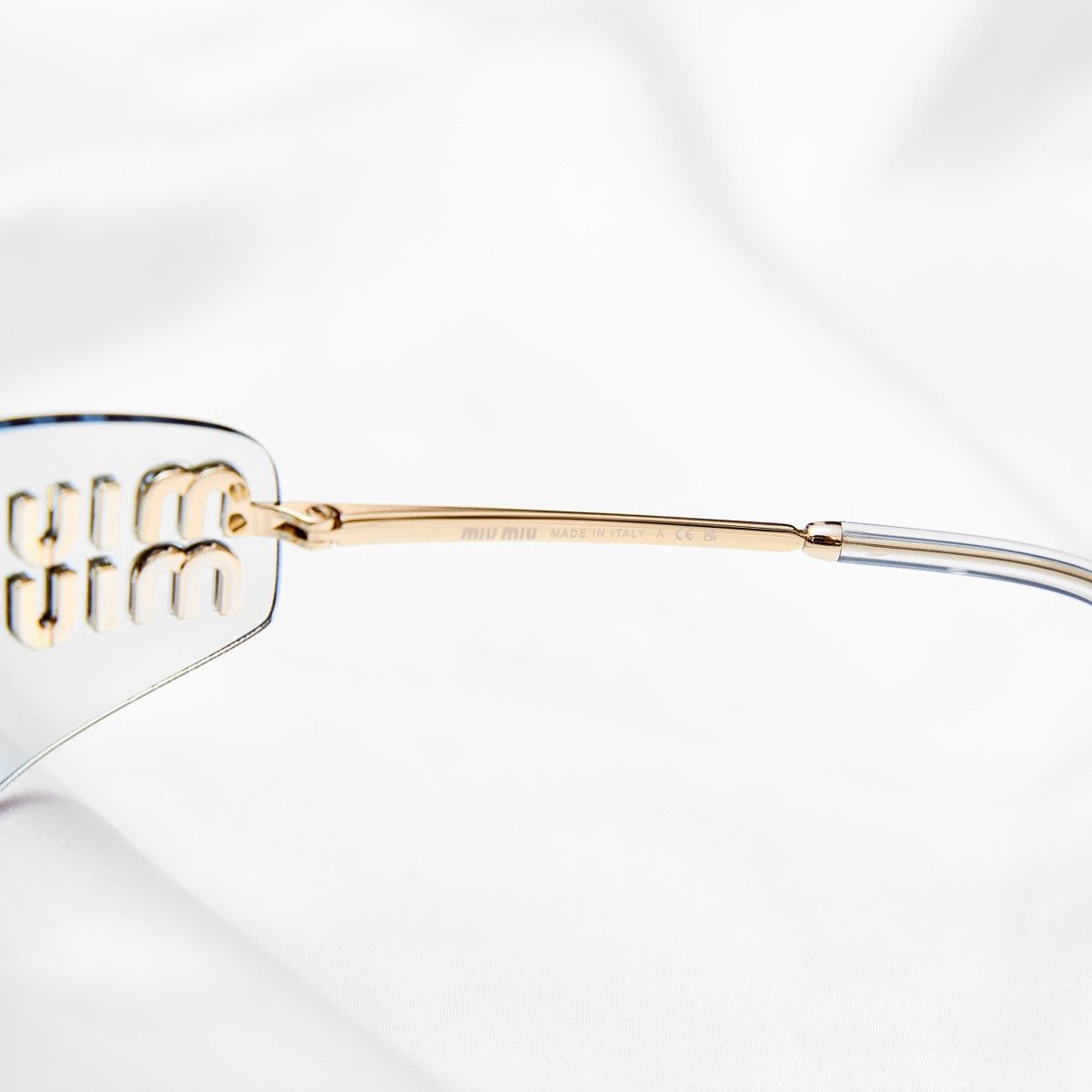 Miu Miu MIU MIU 0MU A51S ZVN10P SUNGLASSES Size ONE SIZE - 4 Thumbnail